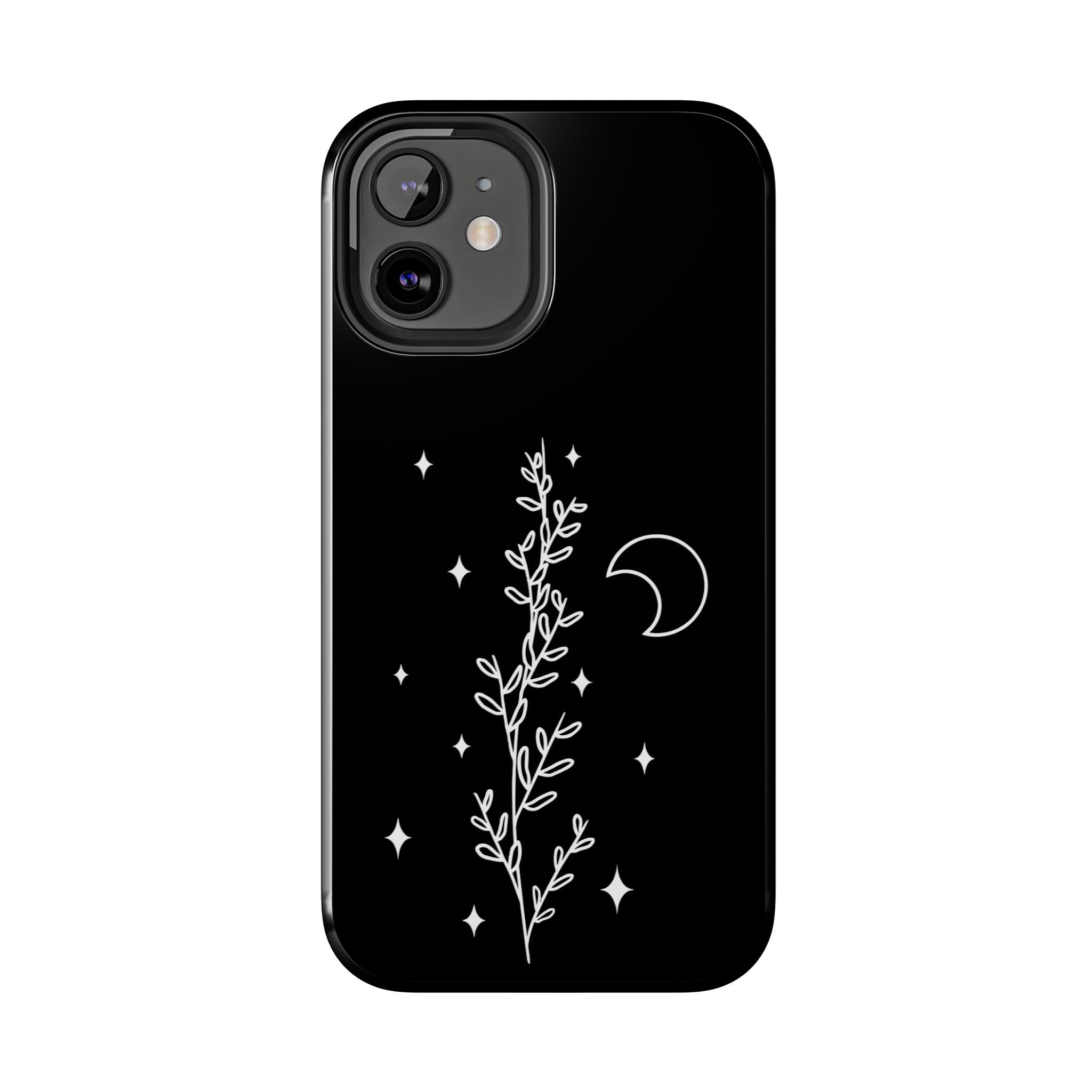 Floral Moon Tough Phone Case – Night Sky Botanical Phone Cover