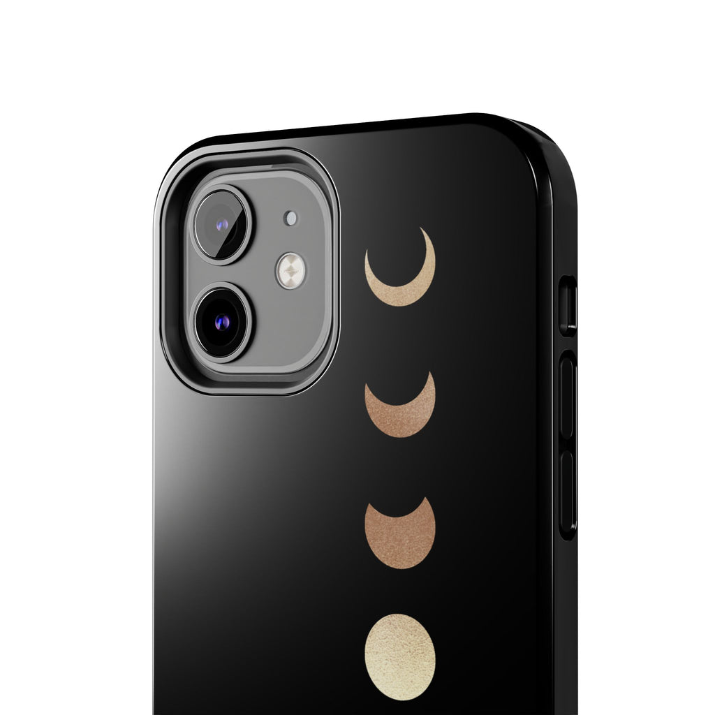 Moon Phase Tough Phone Case — Minimalist Celestial iPhone Protector