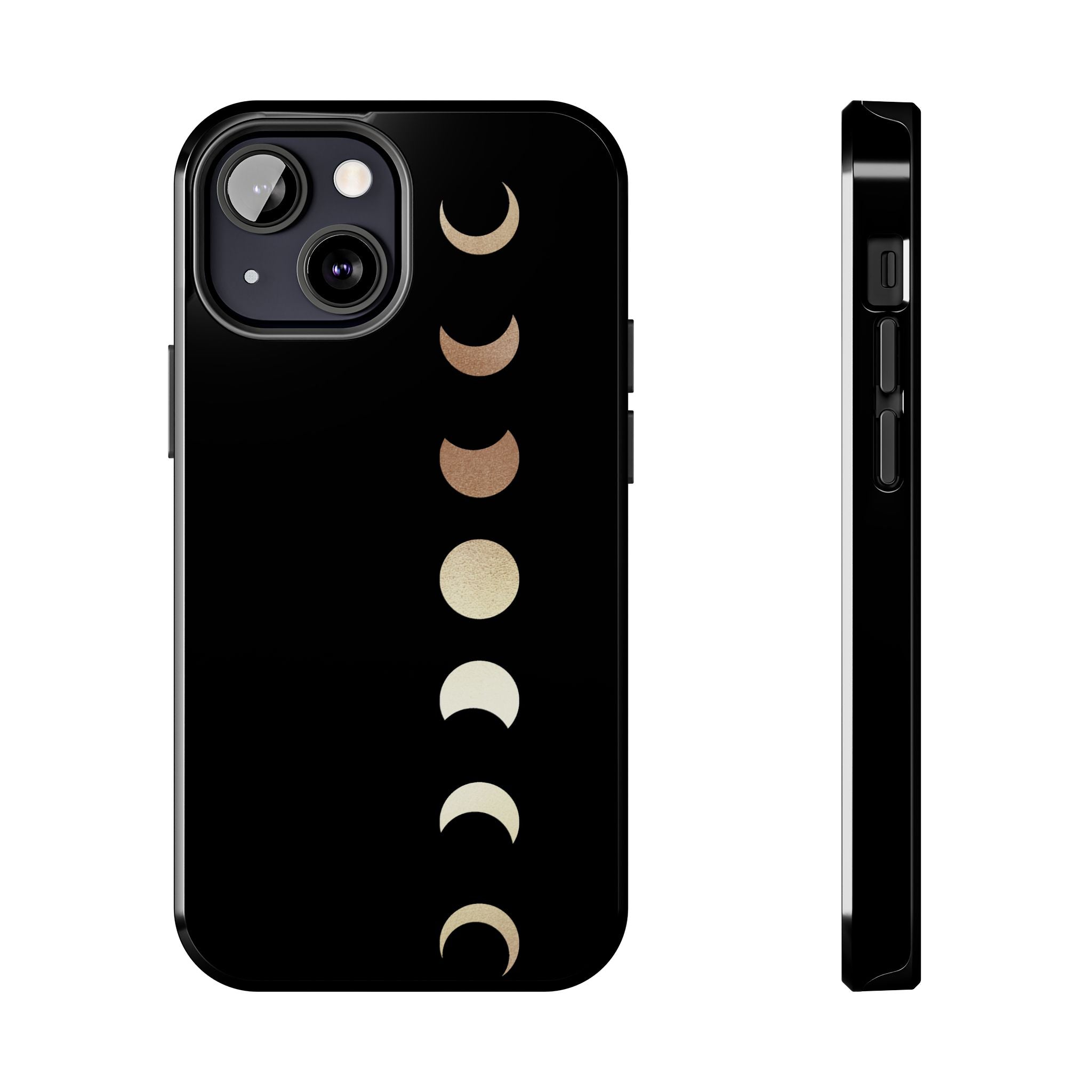 Moon Phase Tough Phone Case — Minimalist Celestial iPhone Protector