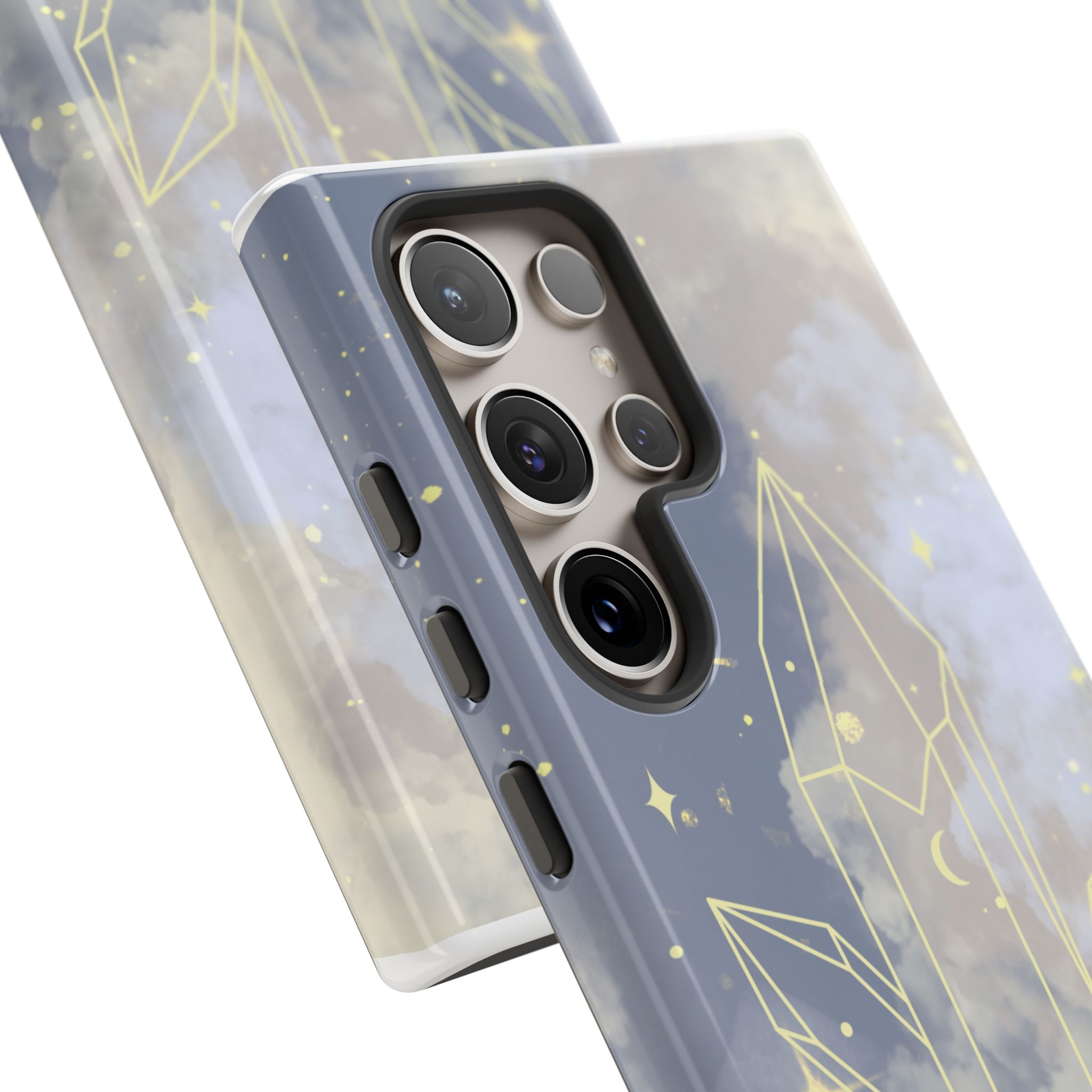 Crystal Moon Tough Phone Case — Mystical Cloudy Sky Protective Cover