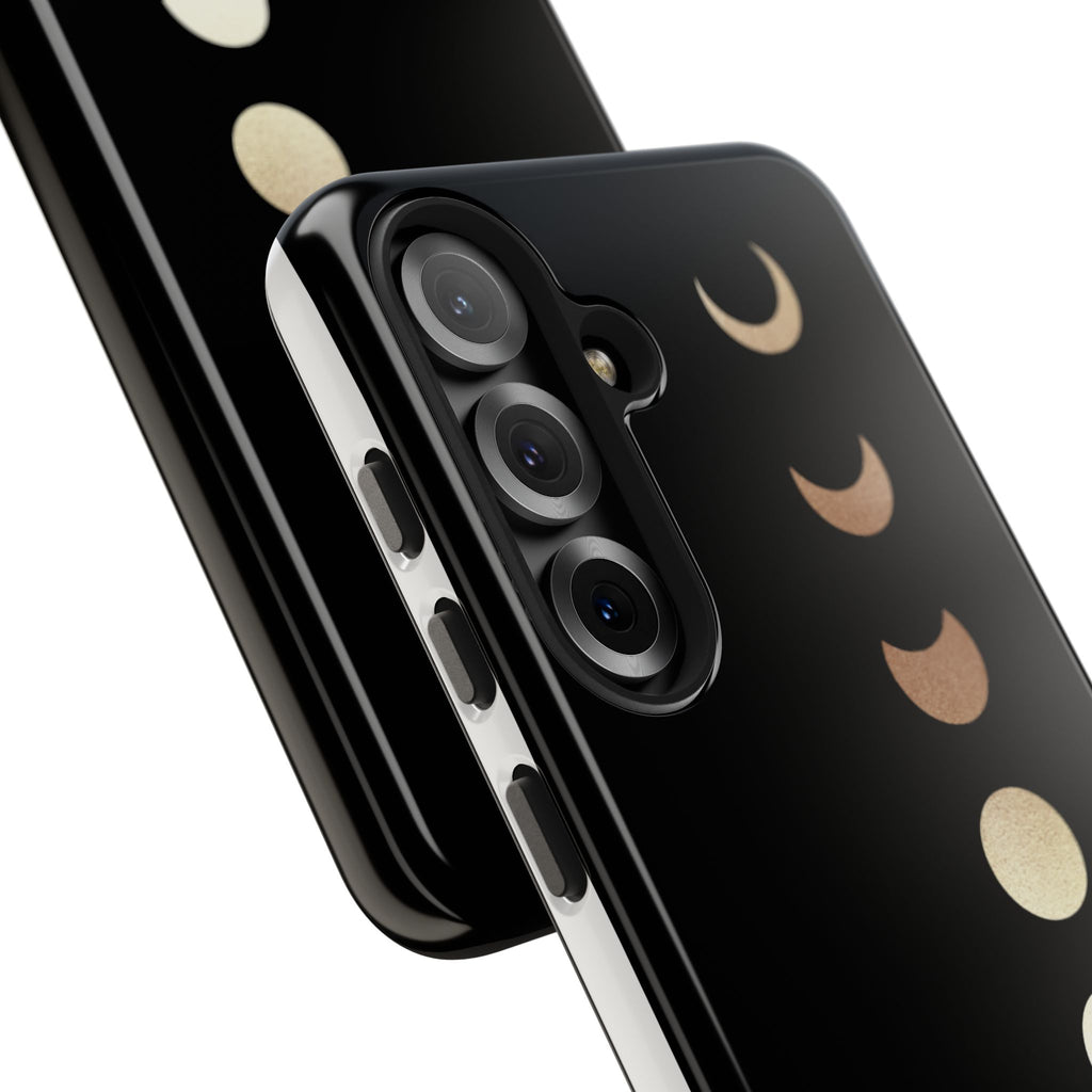 Moon Phase Tough Phone Case — Minimalist Celestial iPhone Protector
