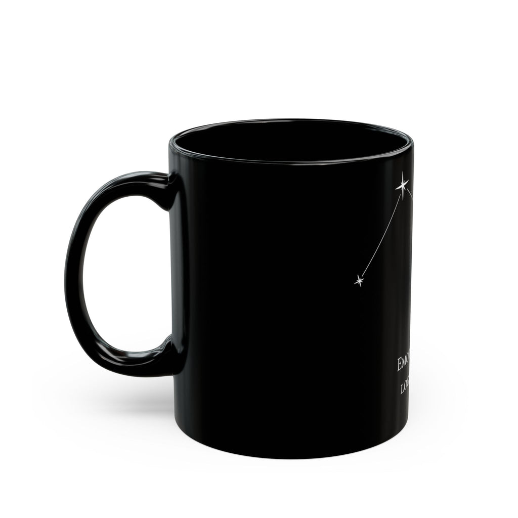 Aries- "Emotion First. Logic Later"- Black Constellation Ceramic Mug (11/15oz)