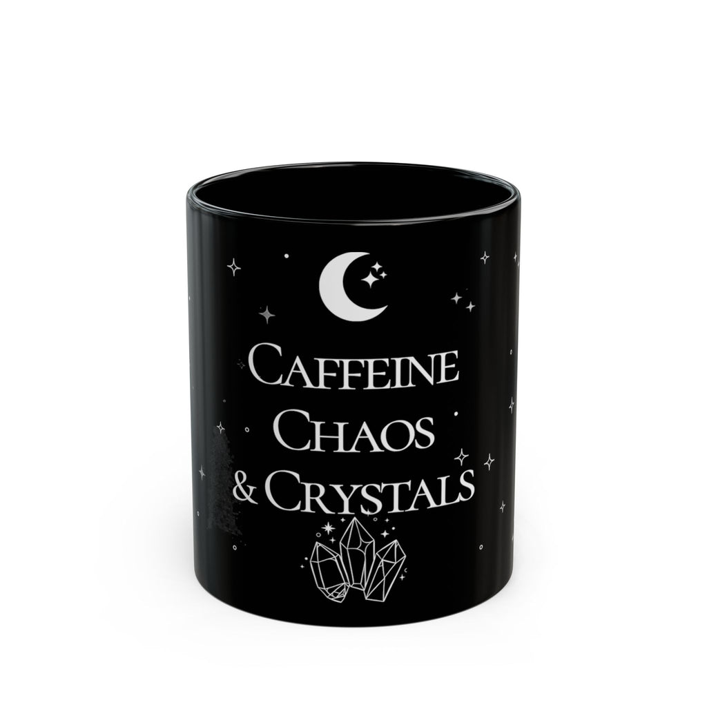 Caffeine, Chaos, & Crystals Mug (11 oz)