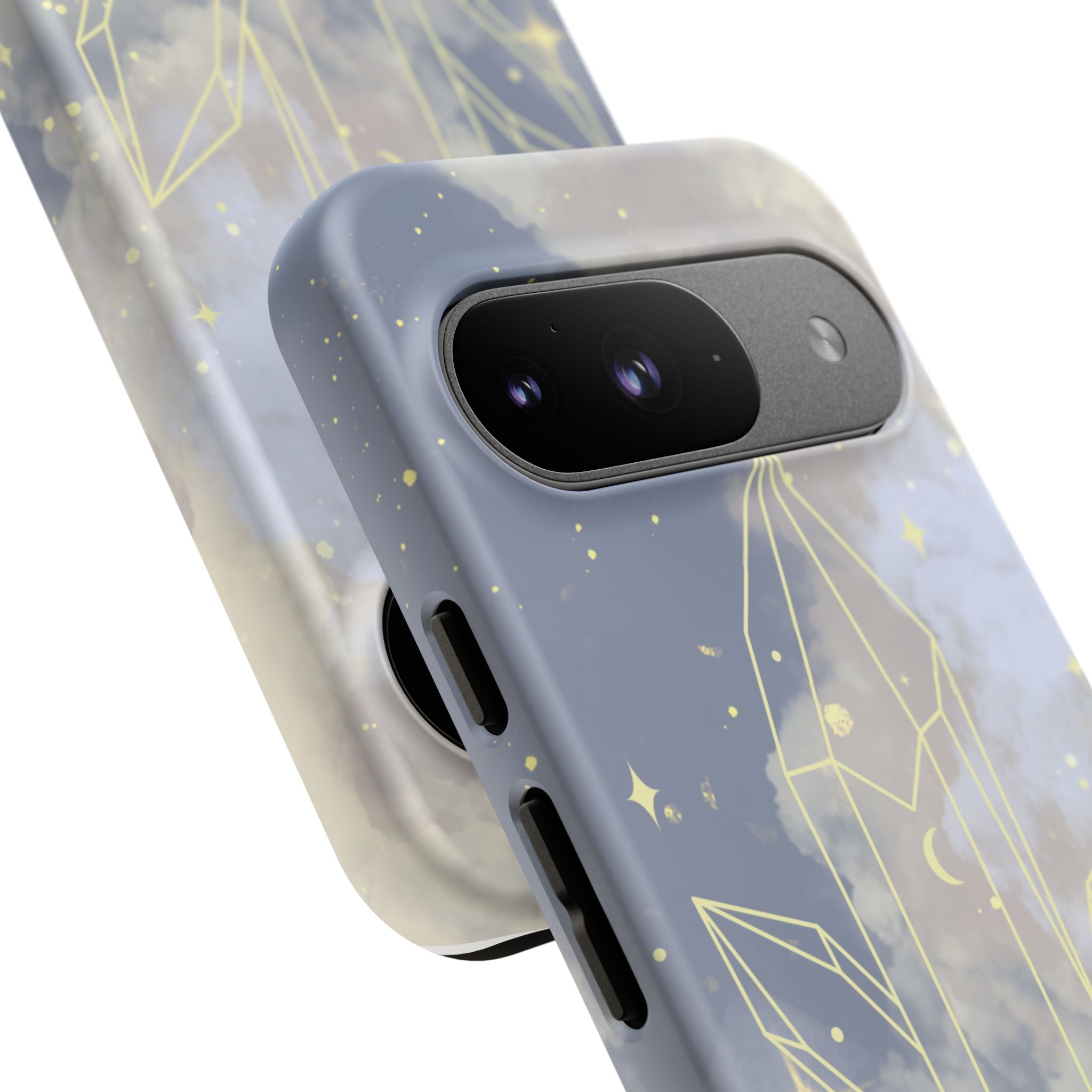 Crystal Moon Tough Phone Case — Mystical Cloudy Sky Protective Cover