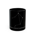 Libra Constellation Mug - "Avoiding Conflict Aesthetically" Mug — Black Ceramic Coffee Cup (11oz, 15oz)