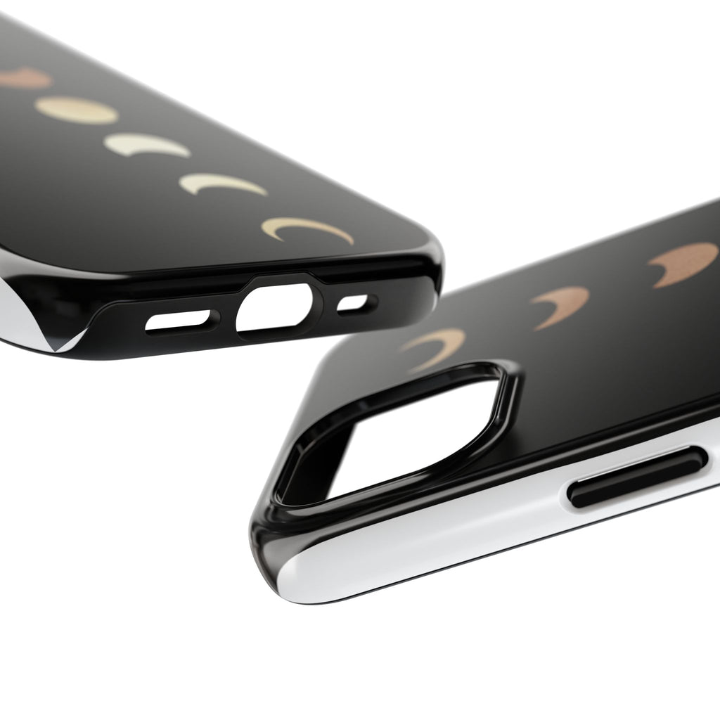 Moon Phase Tough Phone Case — Minimalist Celestial iPhone Protector