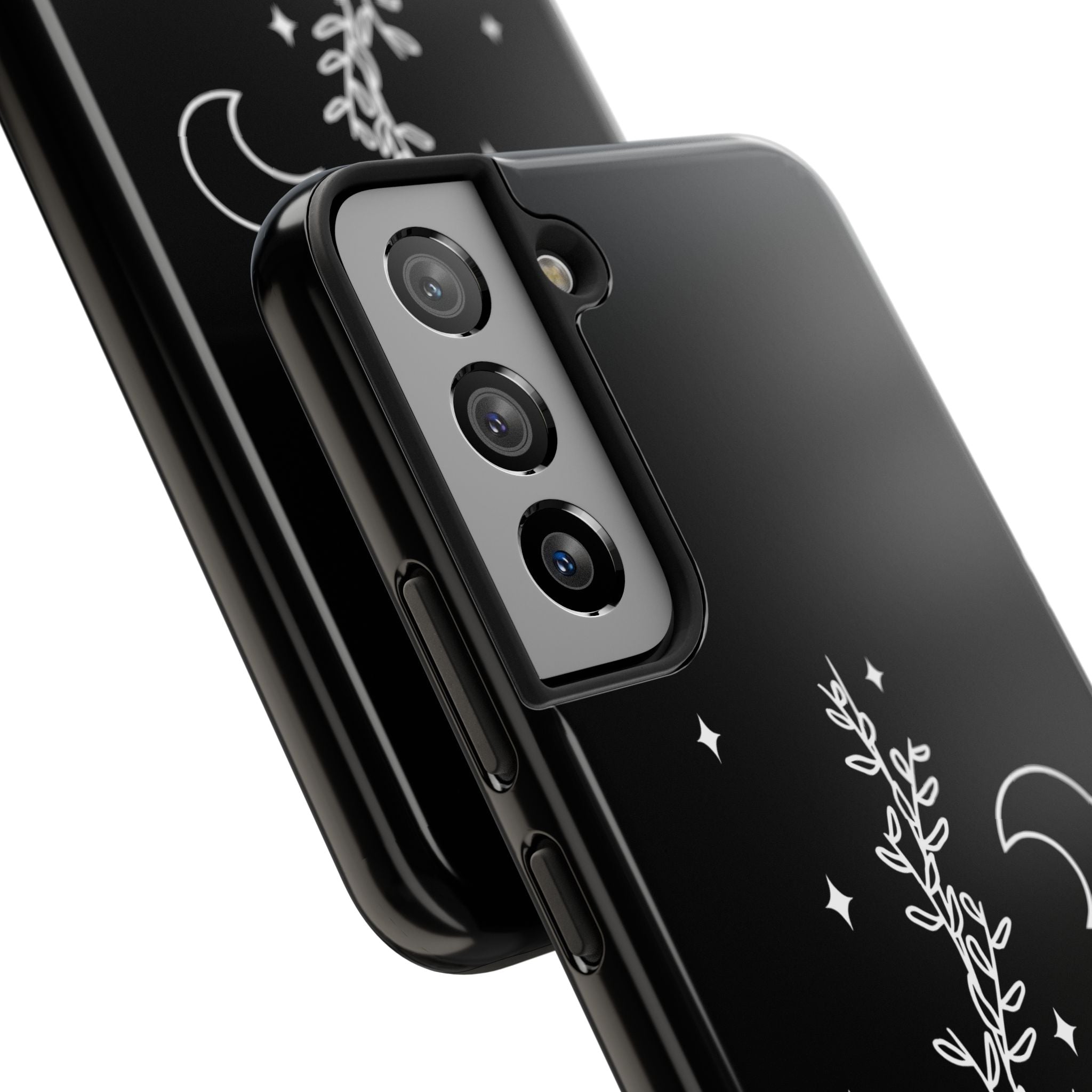 Floral Moon Tough Phone Case – Night Sky Botanical Phone Cover