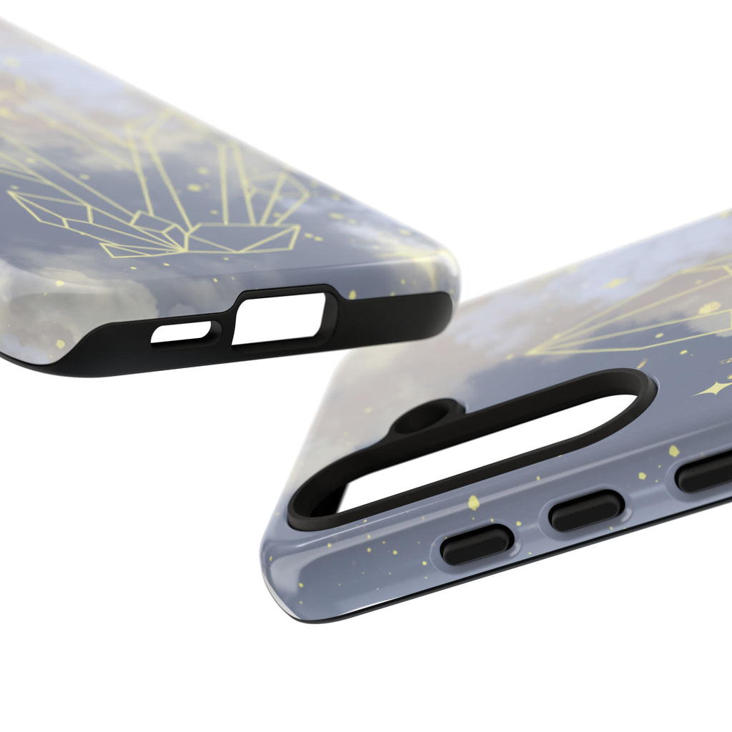 Crystal Moon Tough Phone Case — Mystical Cloudy Sky Protective Cover