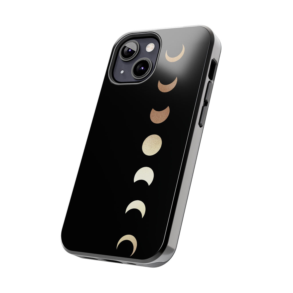 Moon Phase Tough Phone Case — Minimalist Celestial iPhone Protector