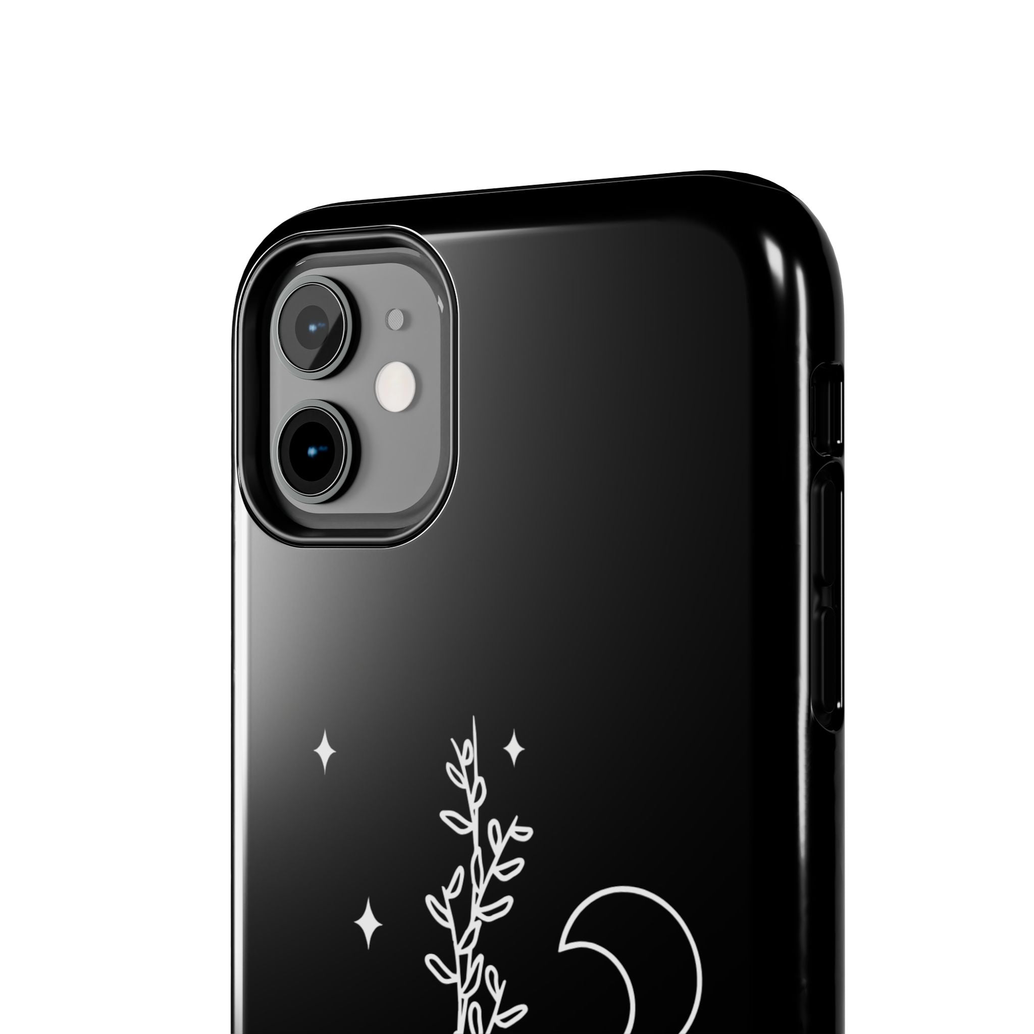 Floral Moon Tough Phone Case – Night Sky Botanical Phone Cover