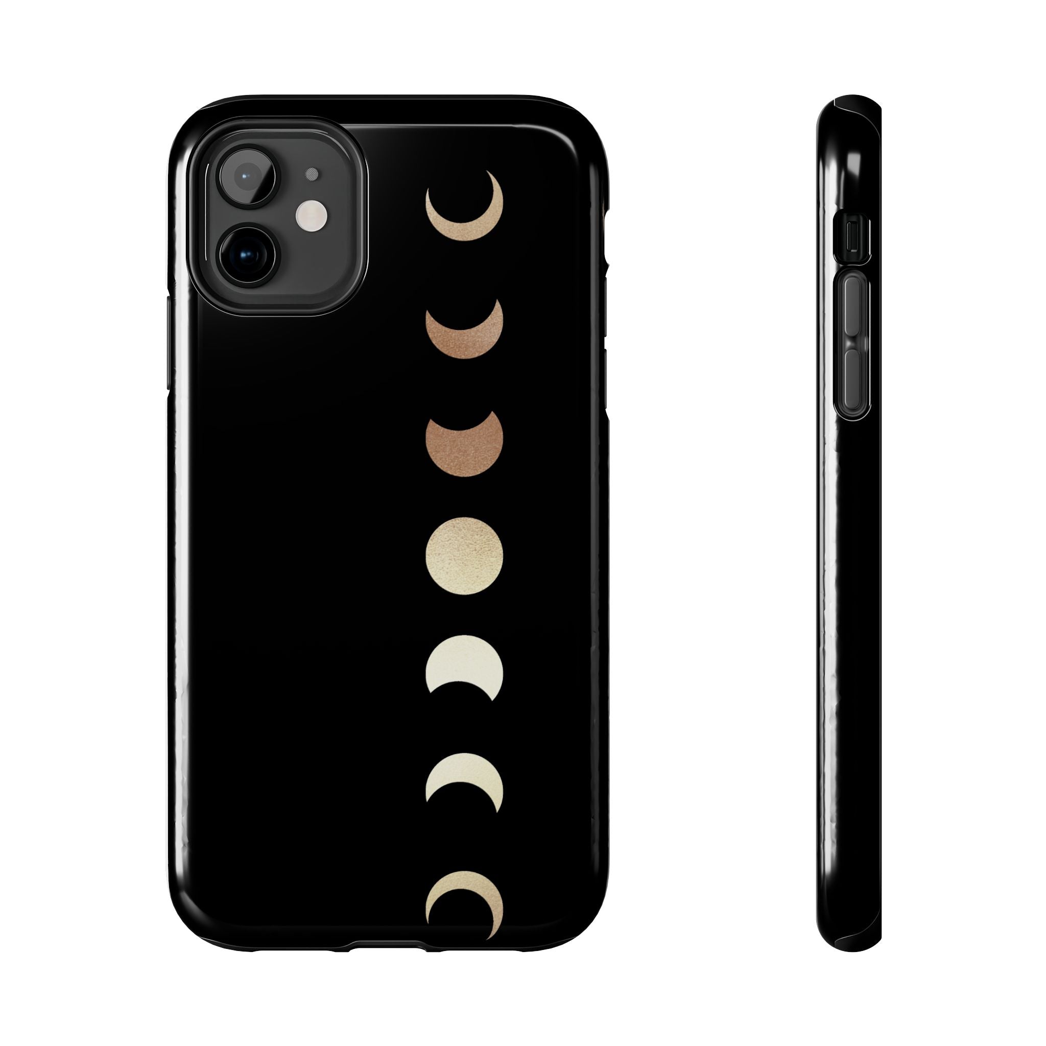 Moon Phase Tough Phone Case — Minimalist Celestial iPhone Protector
