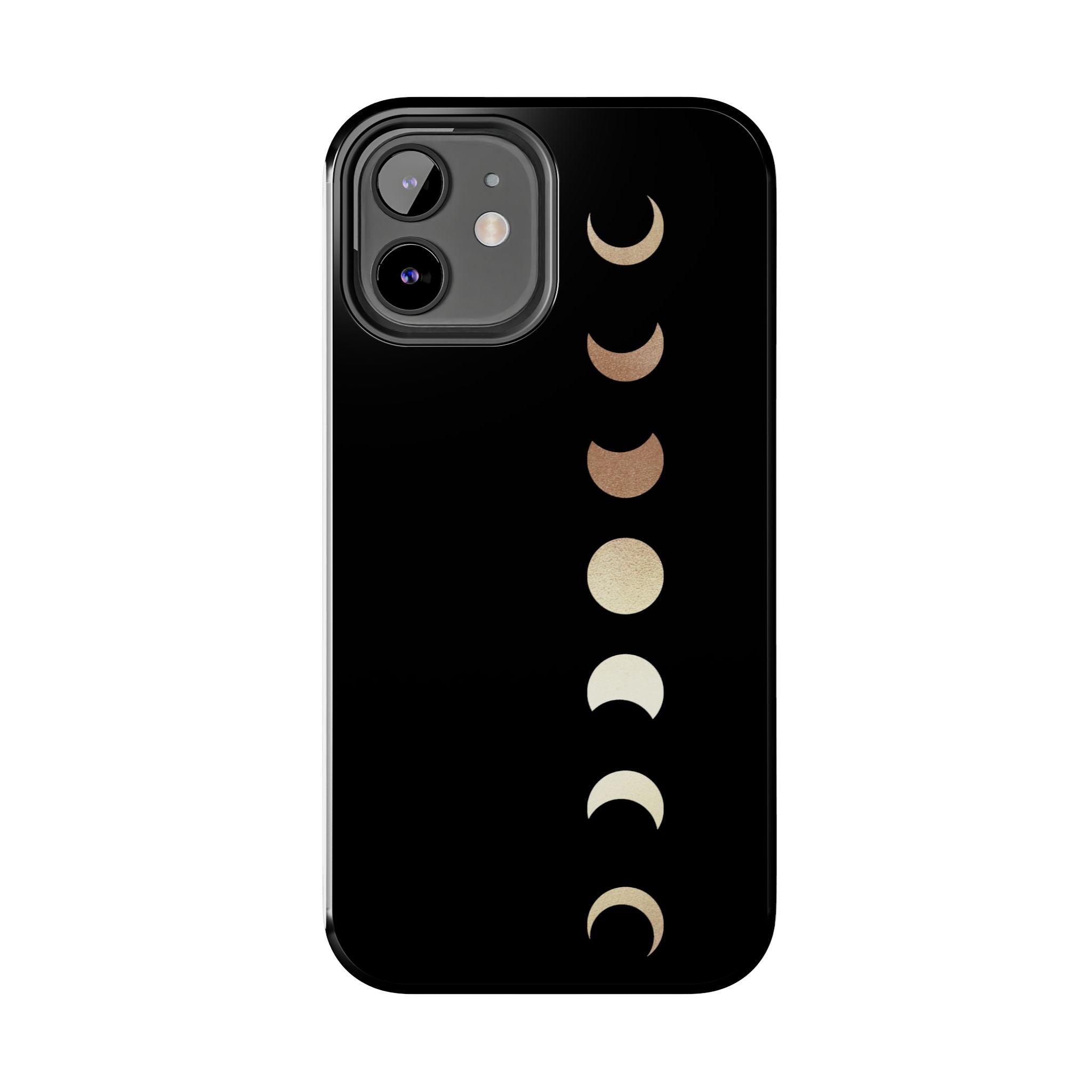 Moon Phase Tough Phone Case — Minimalist Celestial iPhone Protector