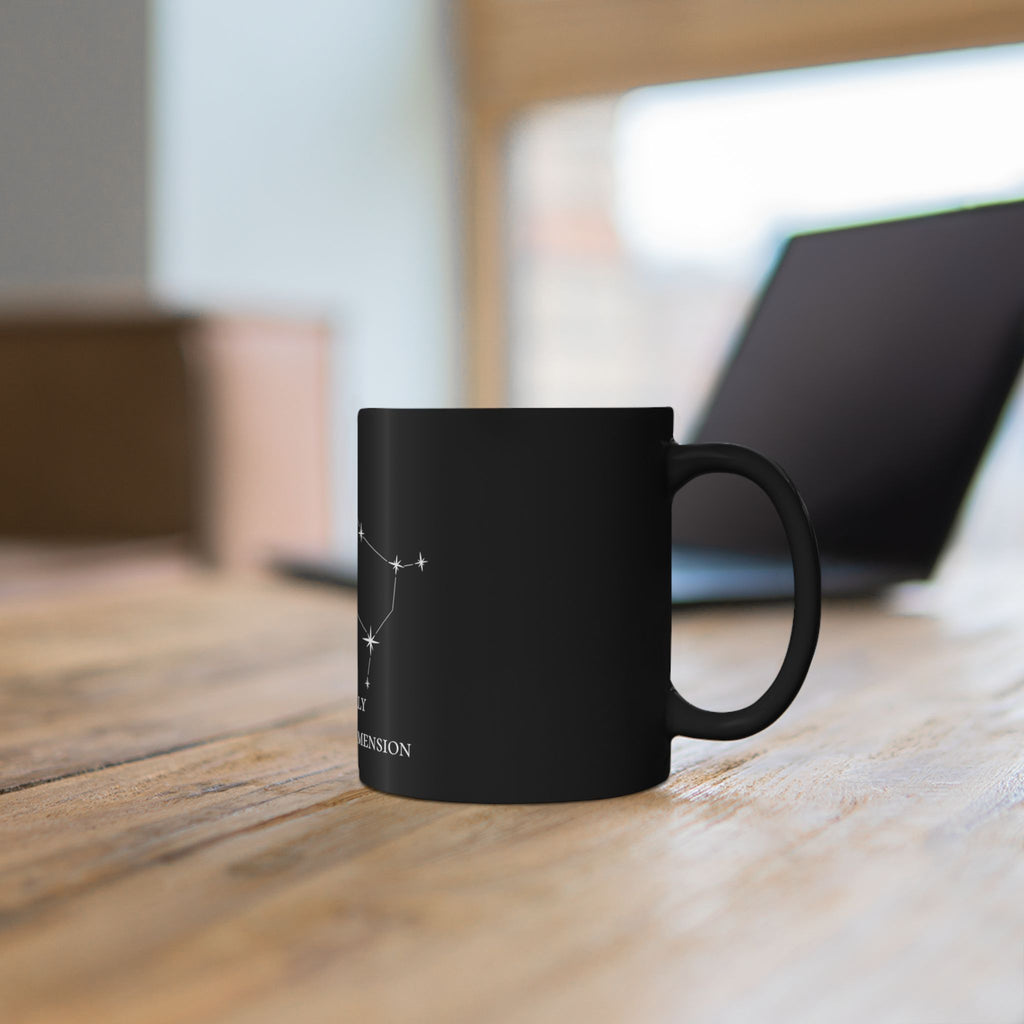 Gemini Black Constellation Mug – "Mentally in Another Dimension" 11oz/15oz