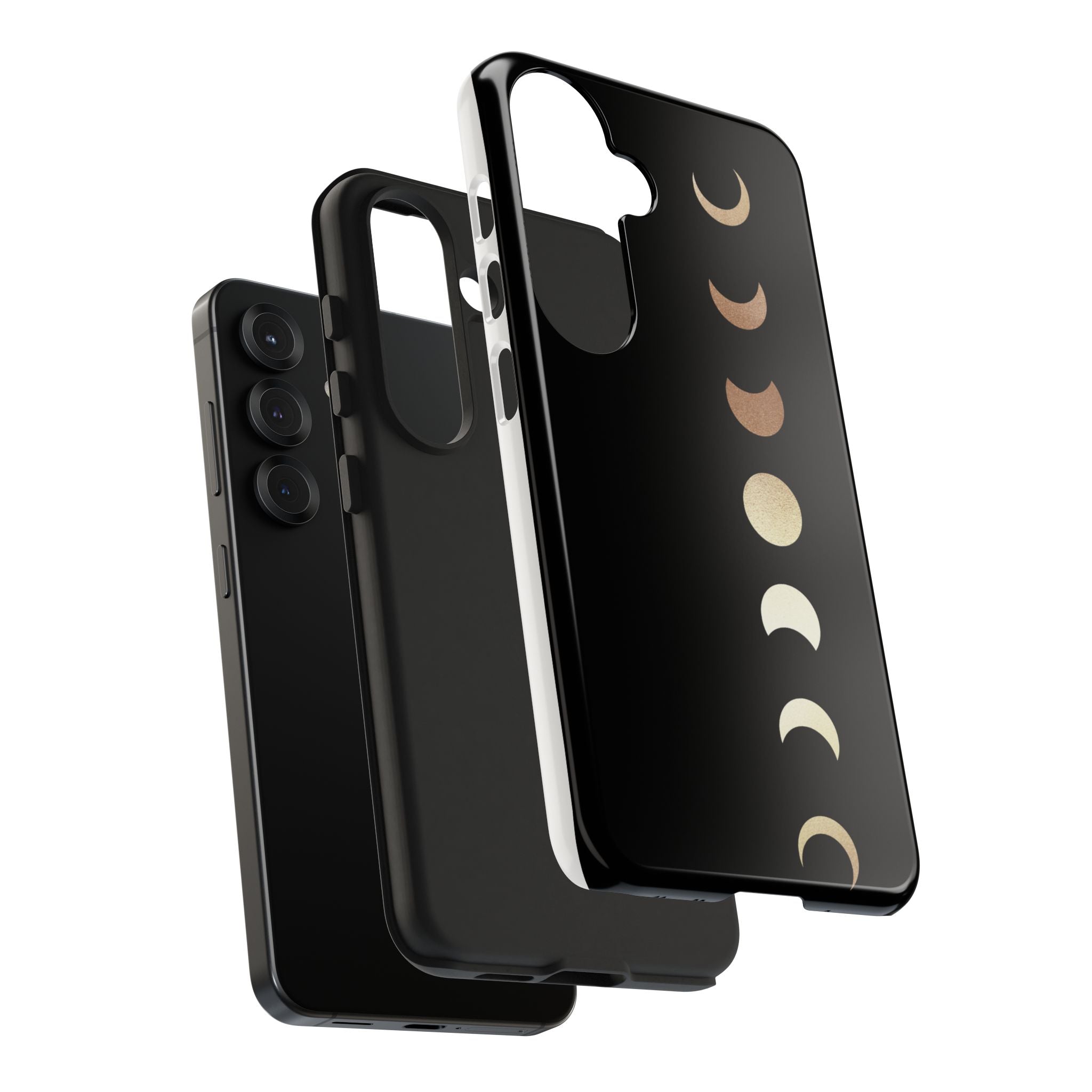 Moon Phase Tough Phone Case — Minimalist Celestial iPhone Protector