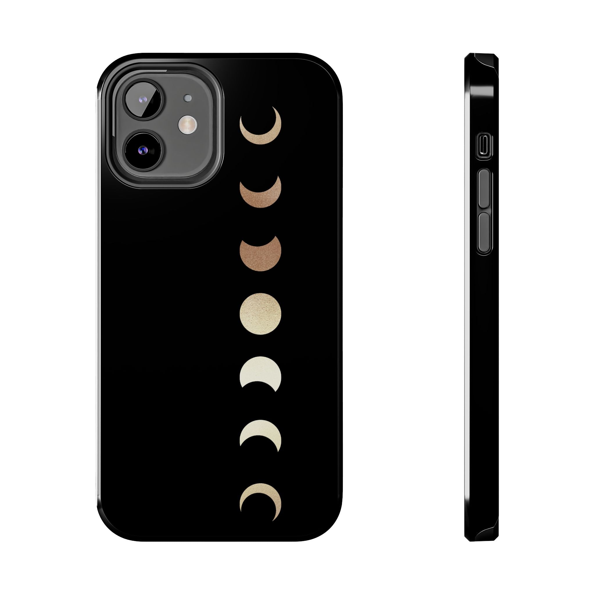 Moon Phase Tough Phone Case — Minimalist Celestial iPhone Protector
