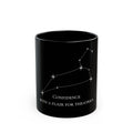 Leo Constellation Mug — "Confidence with a Flair for Theatrics" Black Coffee Cup