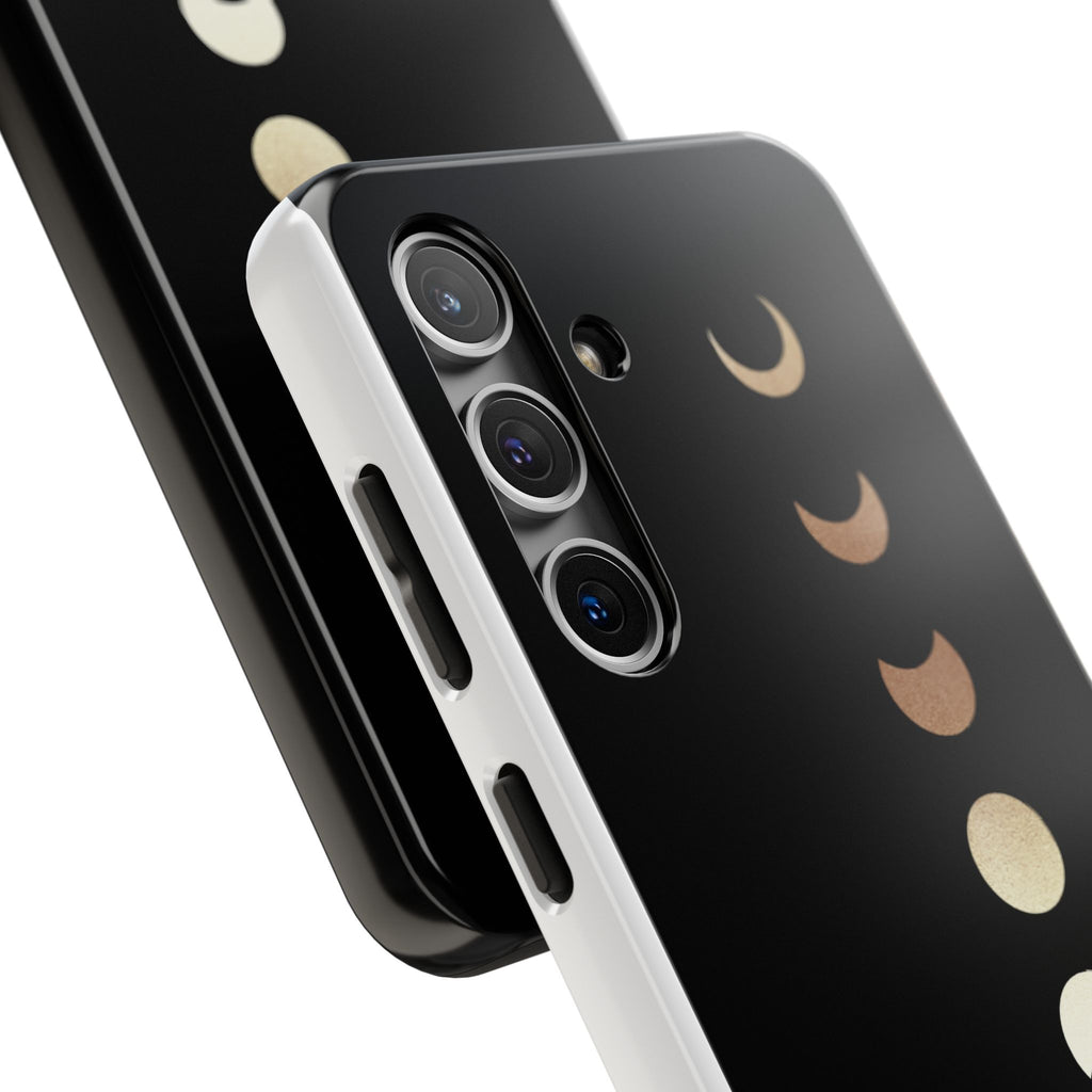 Moon Phase Tough Phone Case — Minimalist Celestial iPhone Protector
