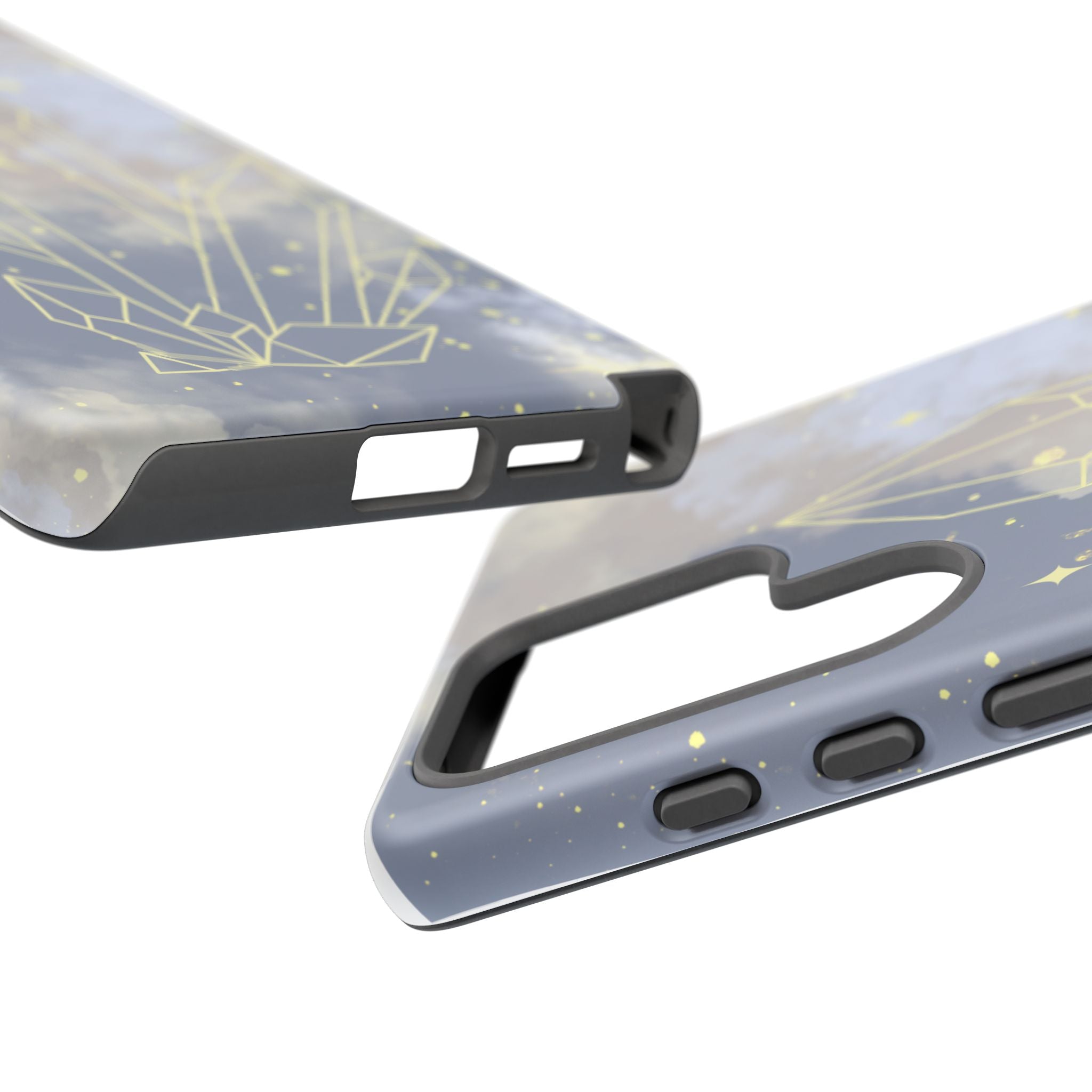 Crystal Moon Tough Phone Case — Mystical Cloudy Sky Protective Cover