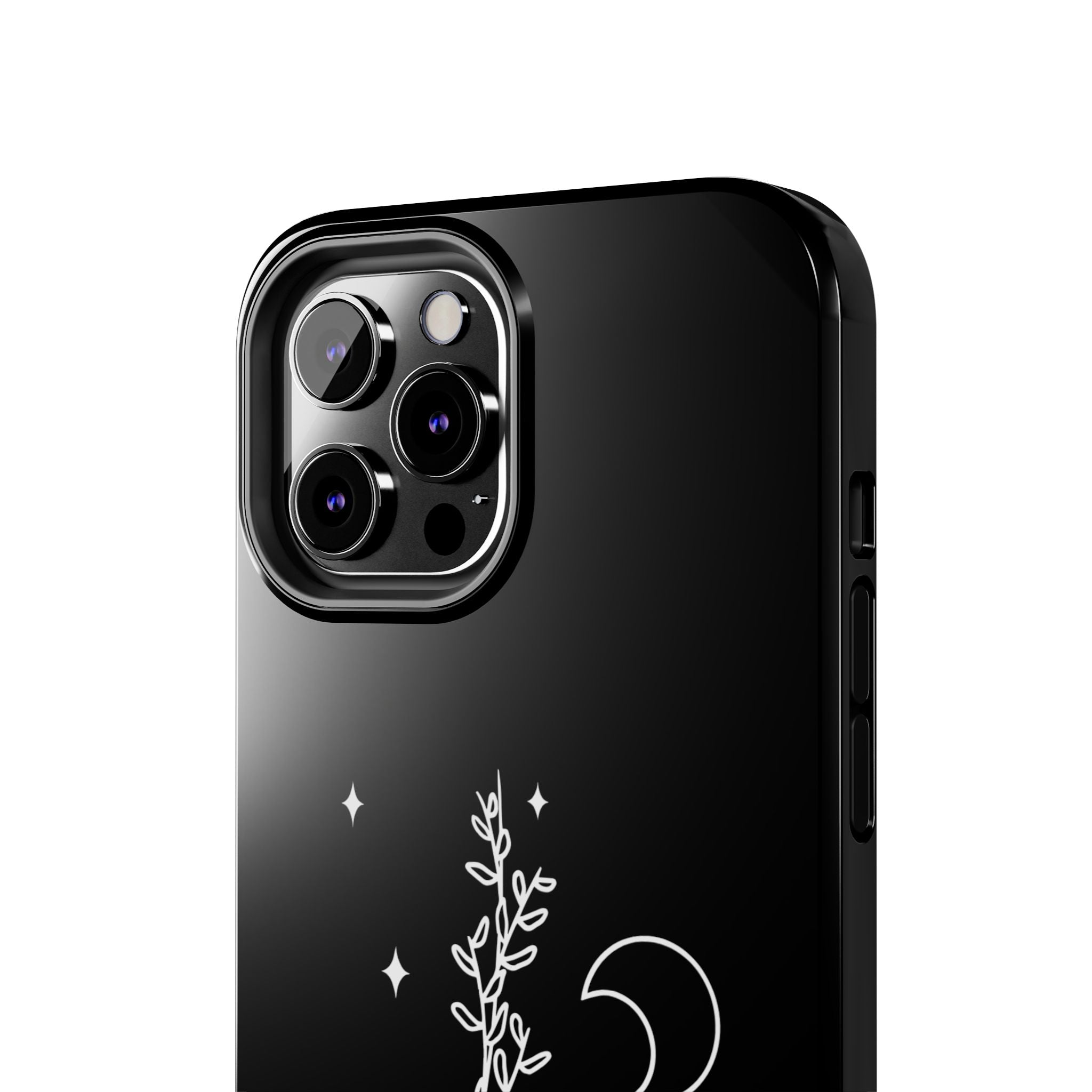 Floral Moon Tough Phone Case – Night Sky Botanical Phone Cover