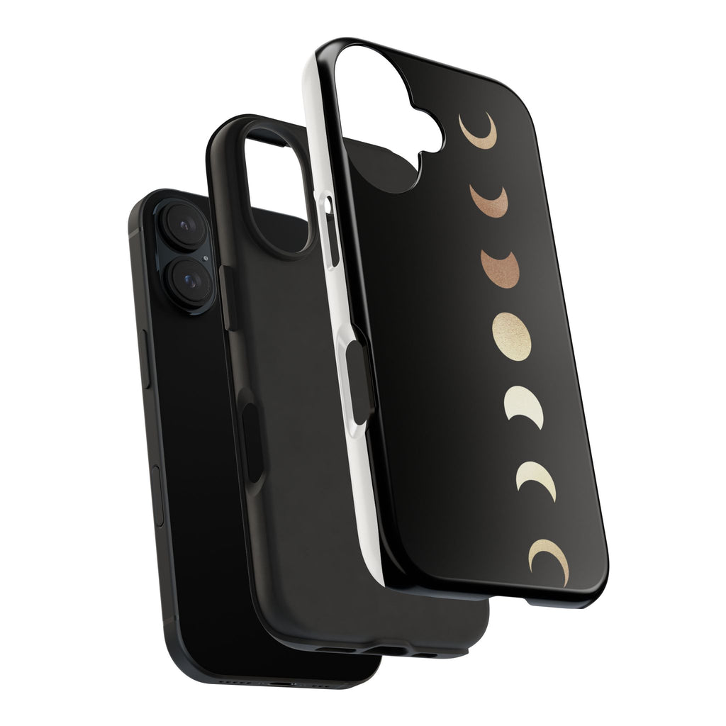 Moon Phase Tough Phone Case — Minimalist Celestial iPhone Protector