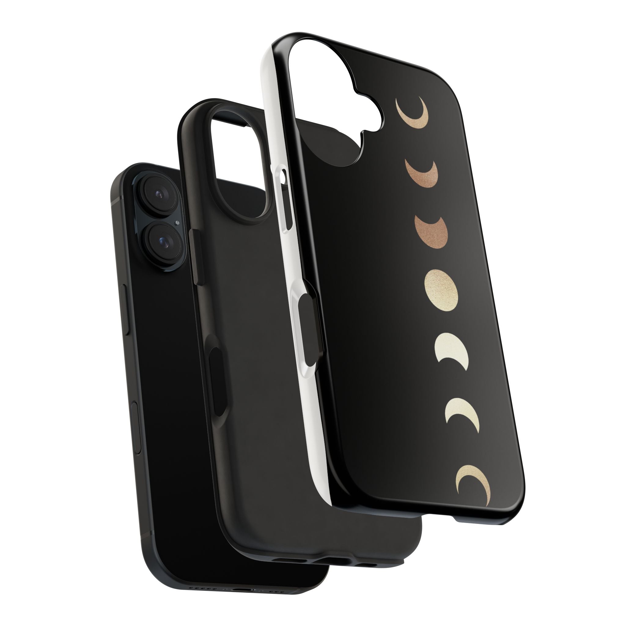 Moon Phase Tough Phone Case — Minimalist Celestial iPhone Protector