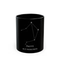 Libra Constellation - "Pretty But Indecisive"- Black Mug — Funny Astrology Coffee Cup (11oz/15oz)