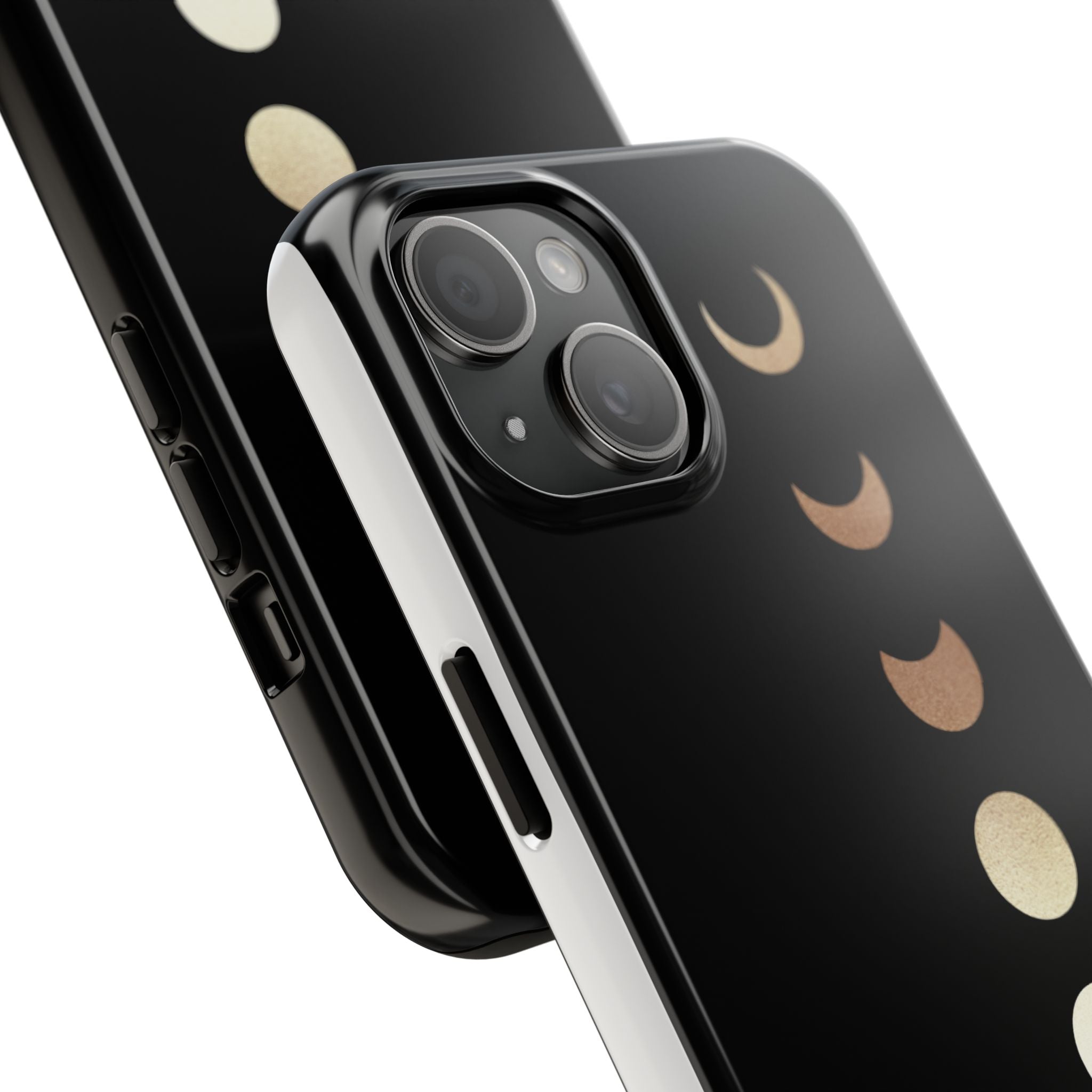 Moon Phase Tough Phone Case — Minimalist Celestial iPhone Protector