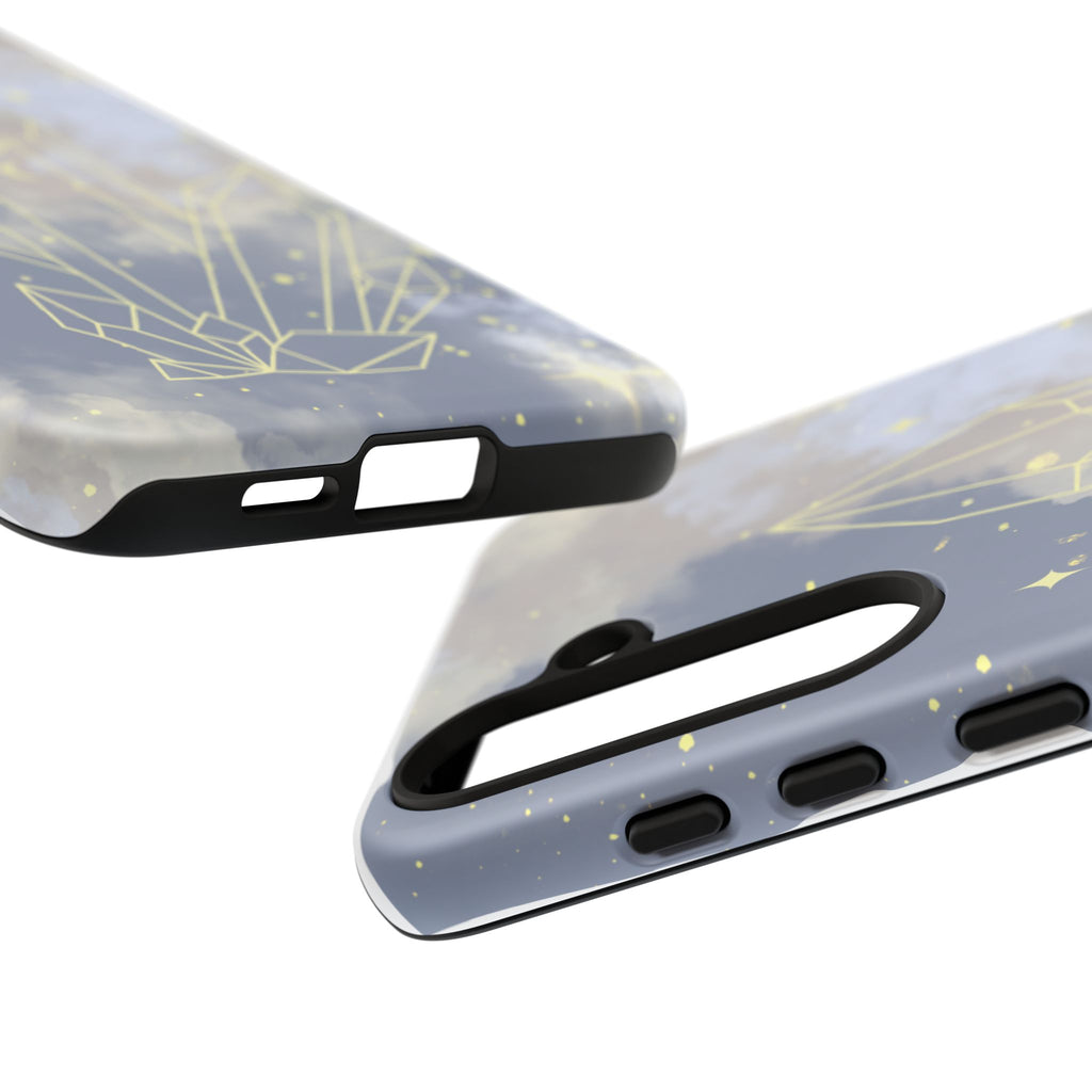 Crystal Moon Tough Phone Case — Mystical Cloudy Sky Protective Cover