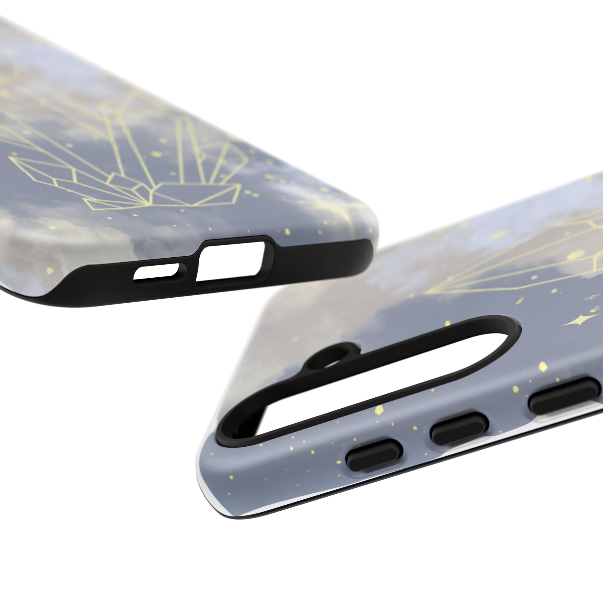 Crystal Moon Tough Phone Case — Mystical Cloudy Sky Protective Cover