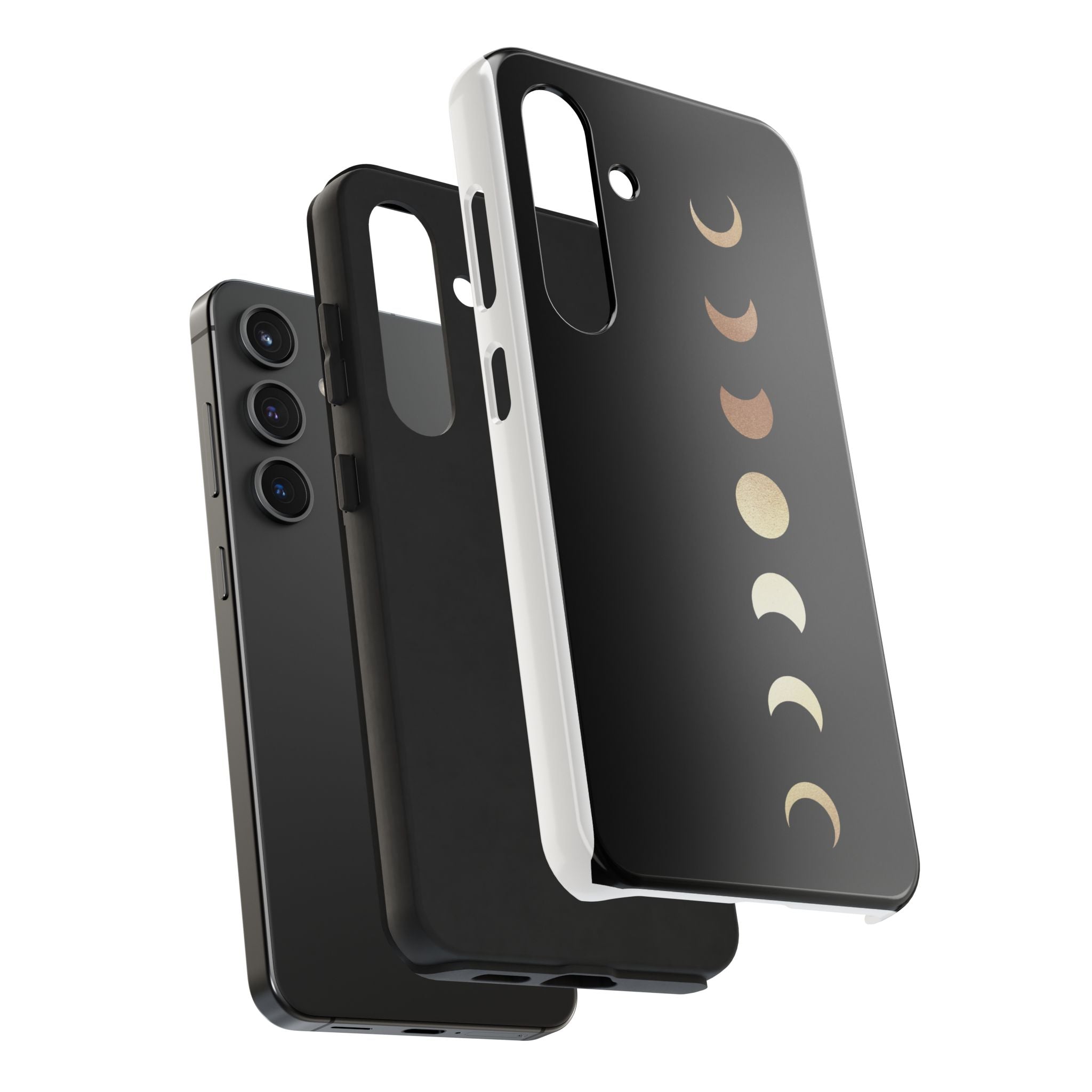 Moon Phase Tough Phone Case — Minimalist Celestial iPhone Protector