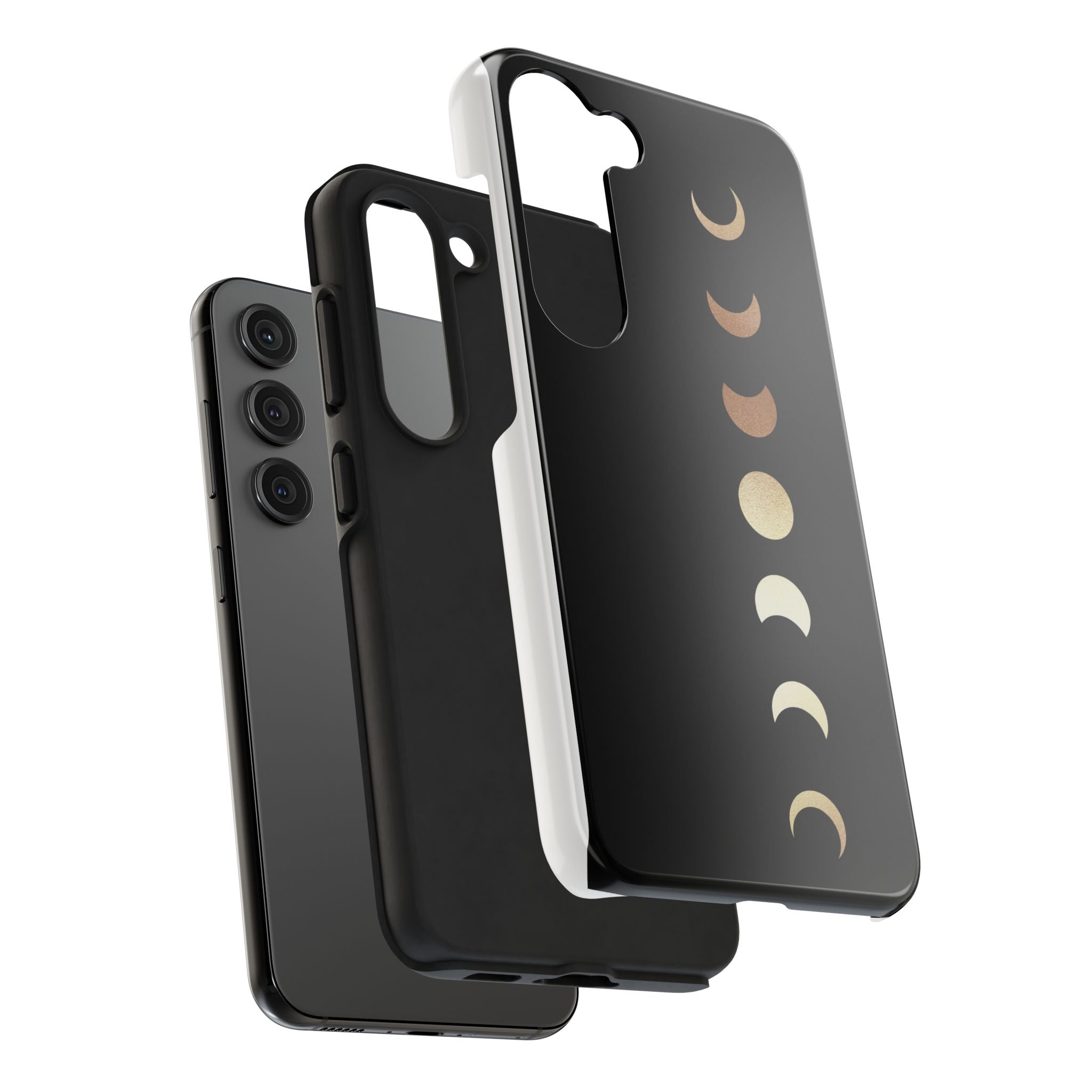 Moon Phase Tough Phone Case — Minimalist Celestial iPhone Protector
