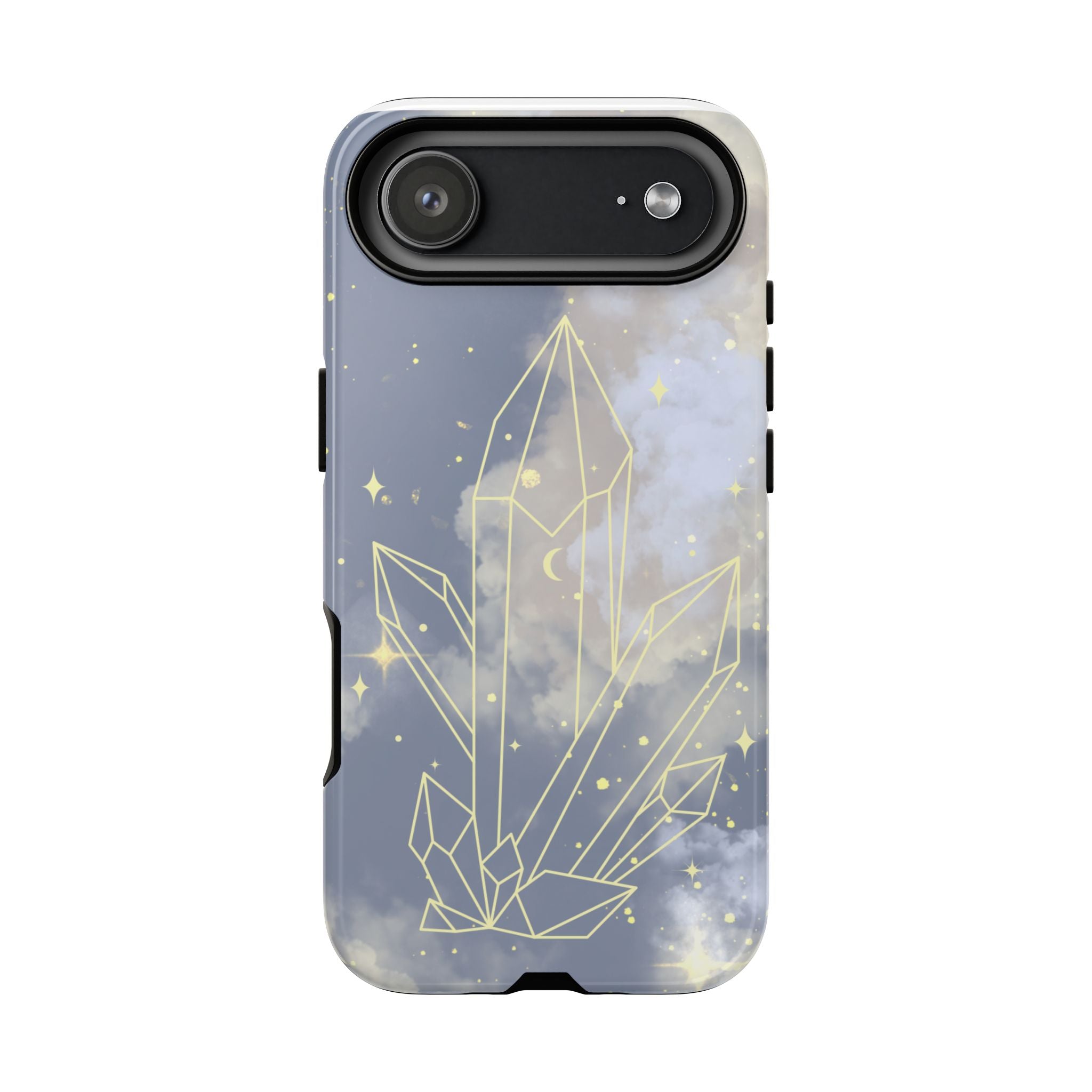 Crystal Moon Tough Phone Case — Mystical Cloudy Sky Protective Cover