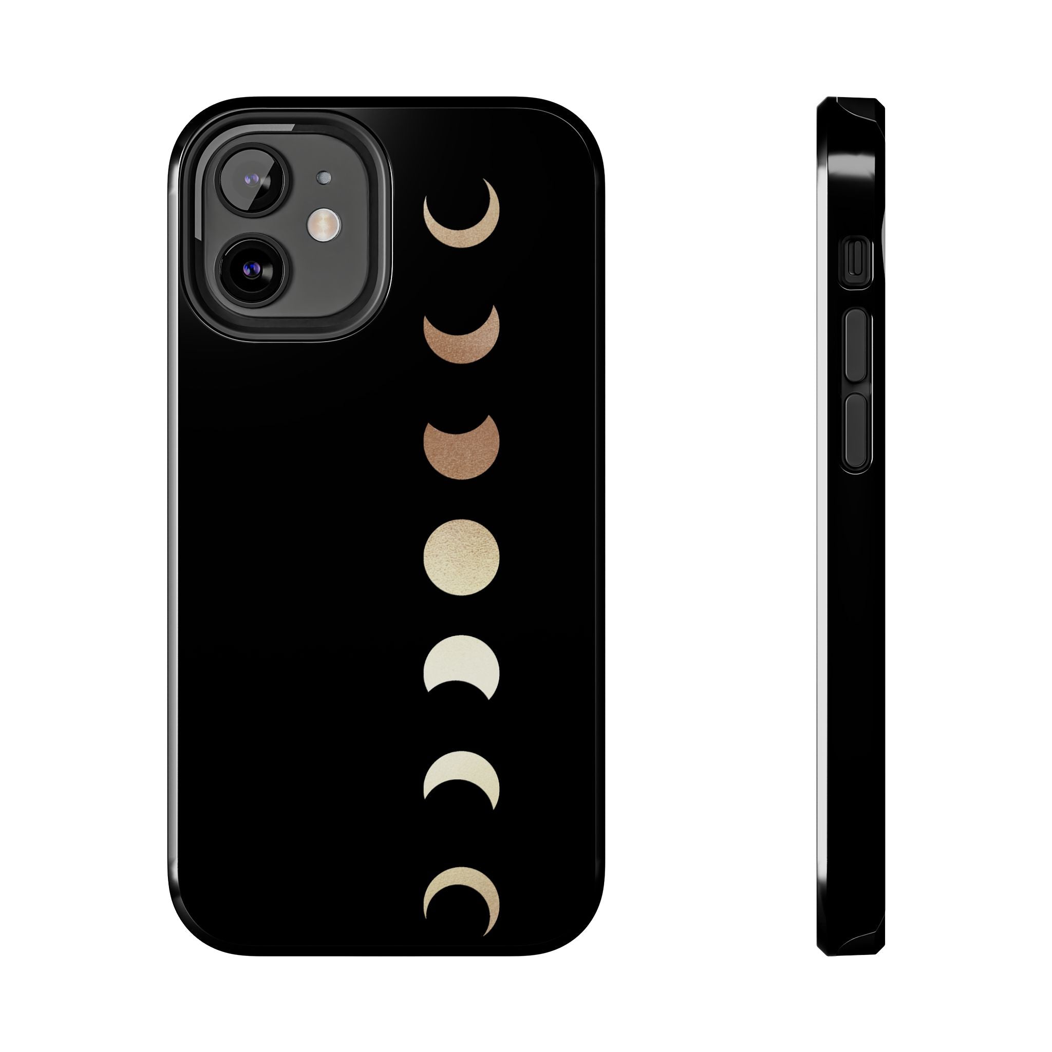 Moon Phase Tough Phone Case — Minimalist Celestial iPhone Protector