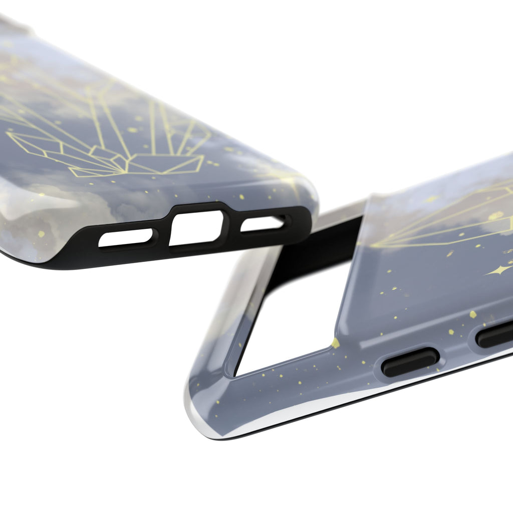 Crystal Moon Tough Phone Case — Mystical Cloudy Sky Protective Cover