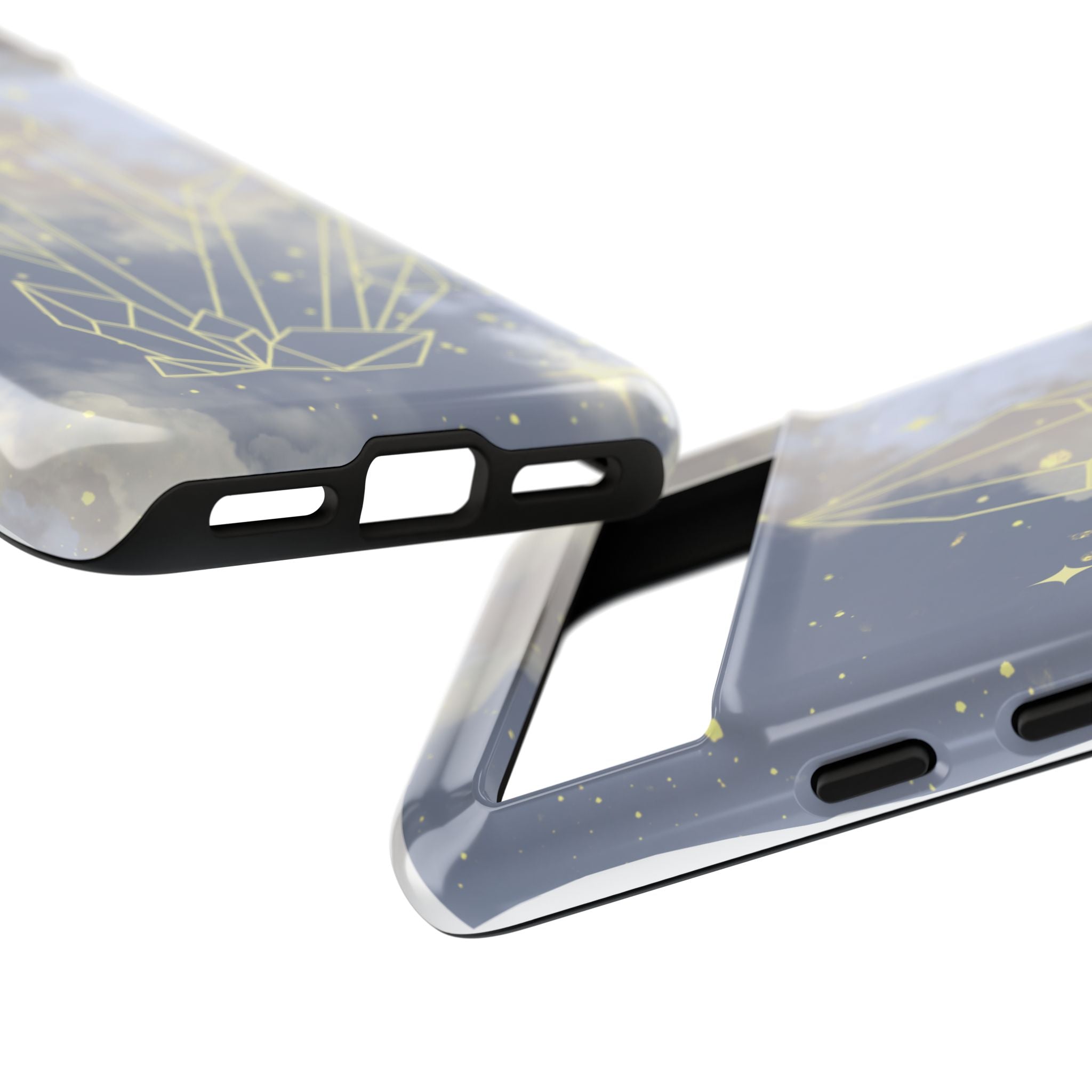Crystal Moon Tough Phone Case — Mystical Cloudy Sky Protective Cover