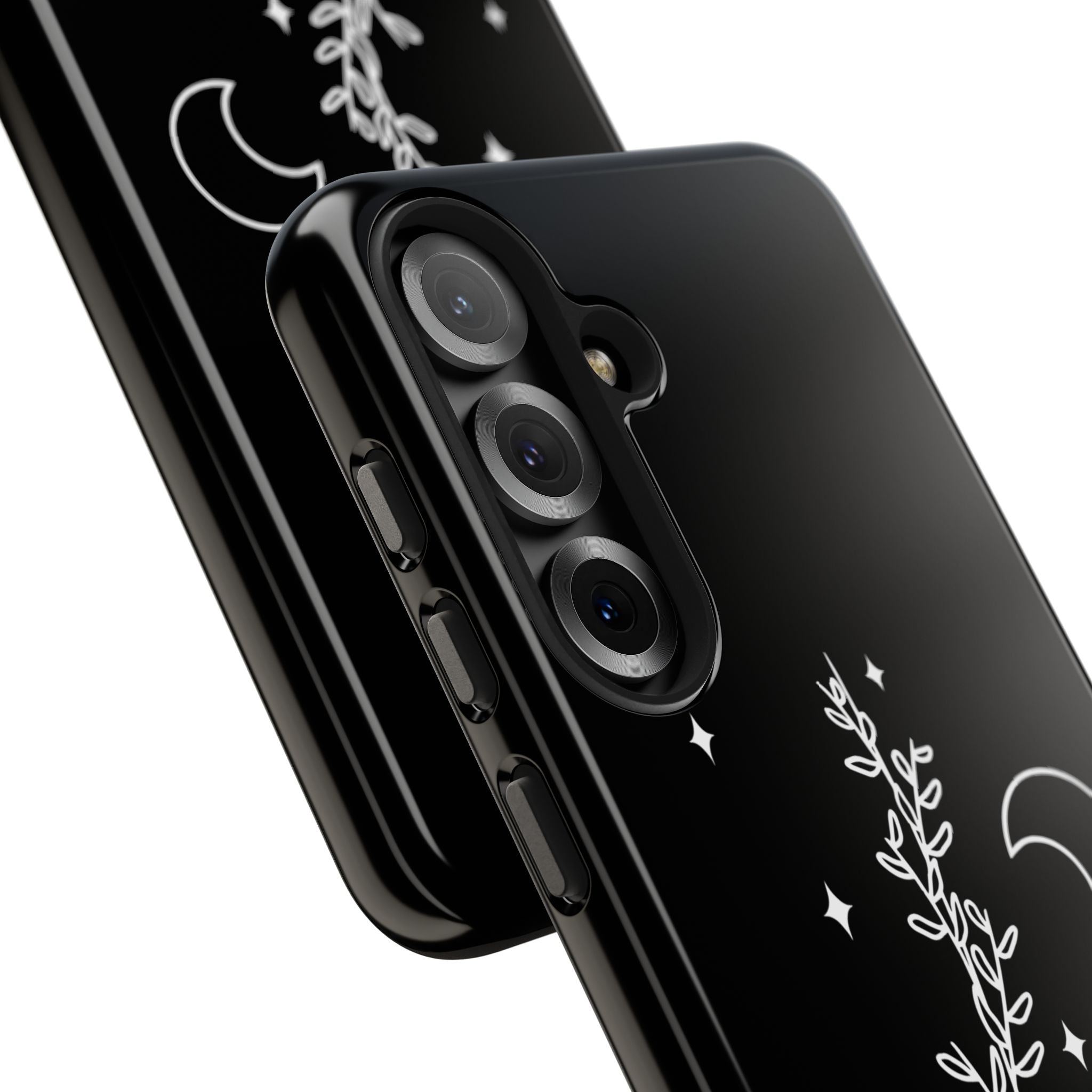 Floral Moon Tough Phone Case – Night Sky Botanical Phone Cover