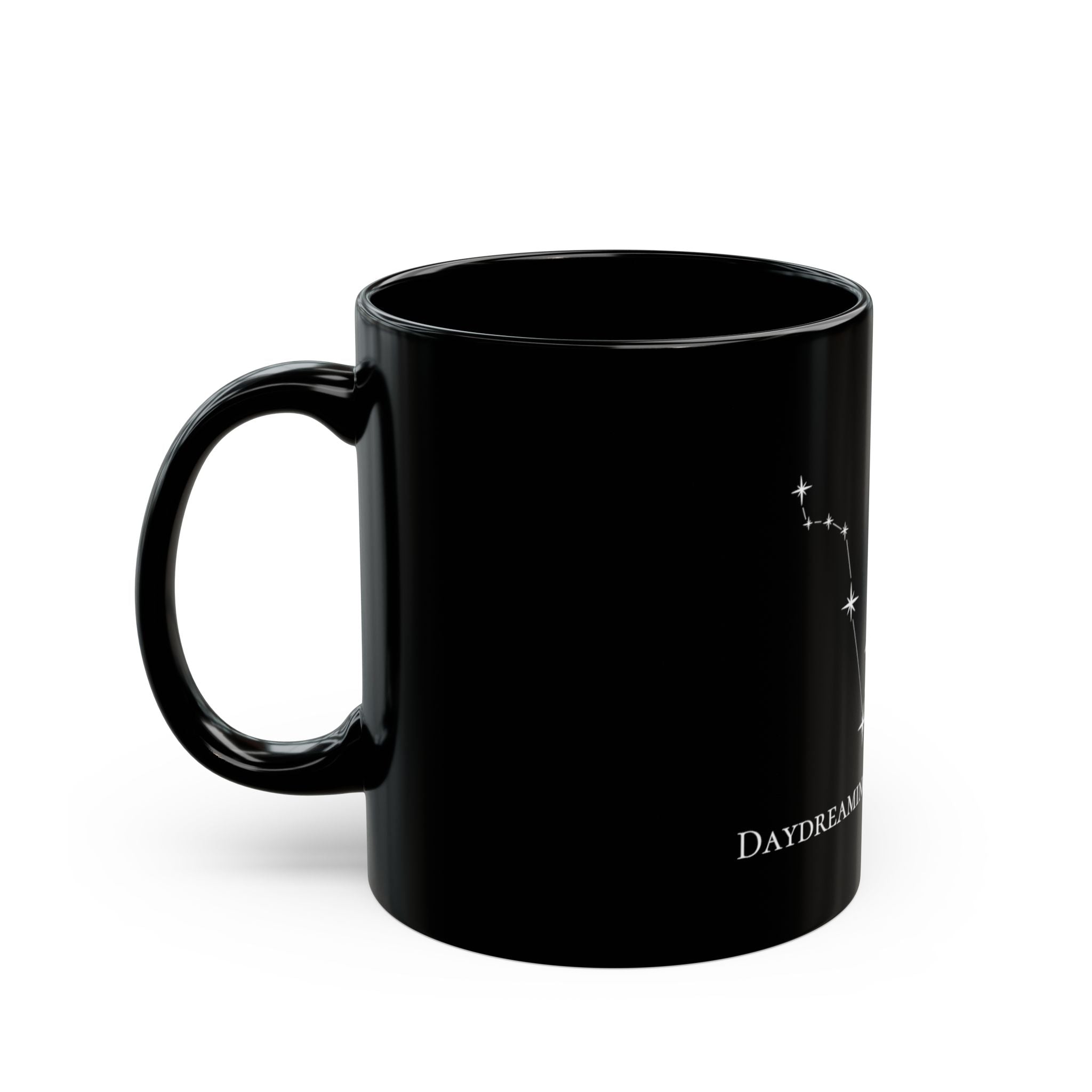 Pisces Constellation Mug - "Daydreaming Professionally " Black Mug — Celestial Coffee Cup