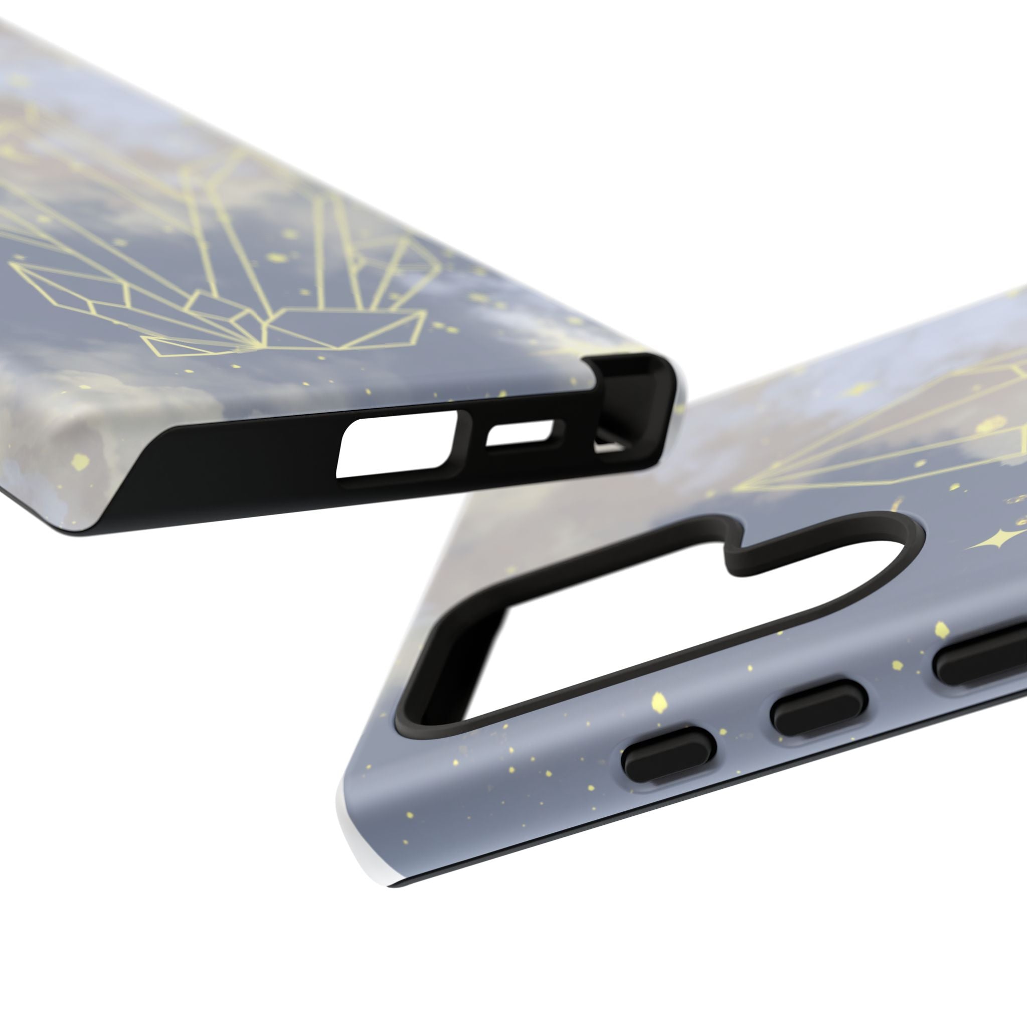 Crystal Moon Tough Phone Case — Mystical Cloudy Sky Protective Cover
