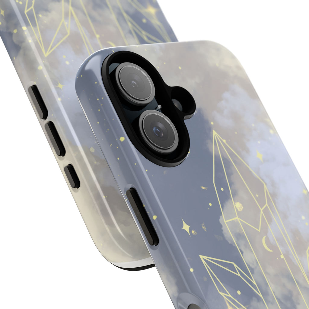 Crystal Moon Tough Phone Case — Mystical Cloudy Sky Protective Cover