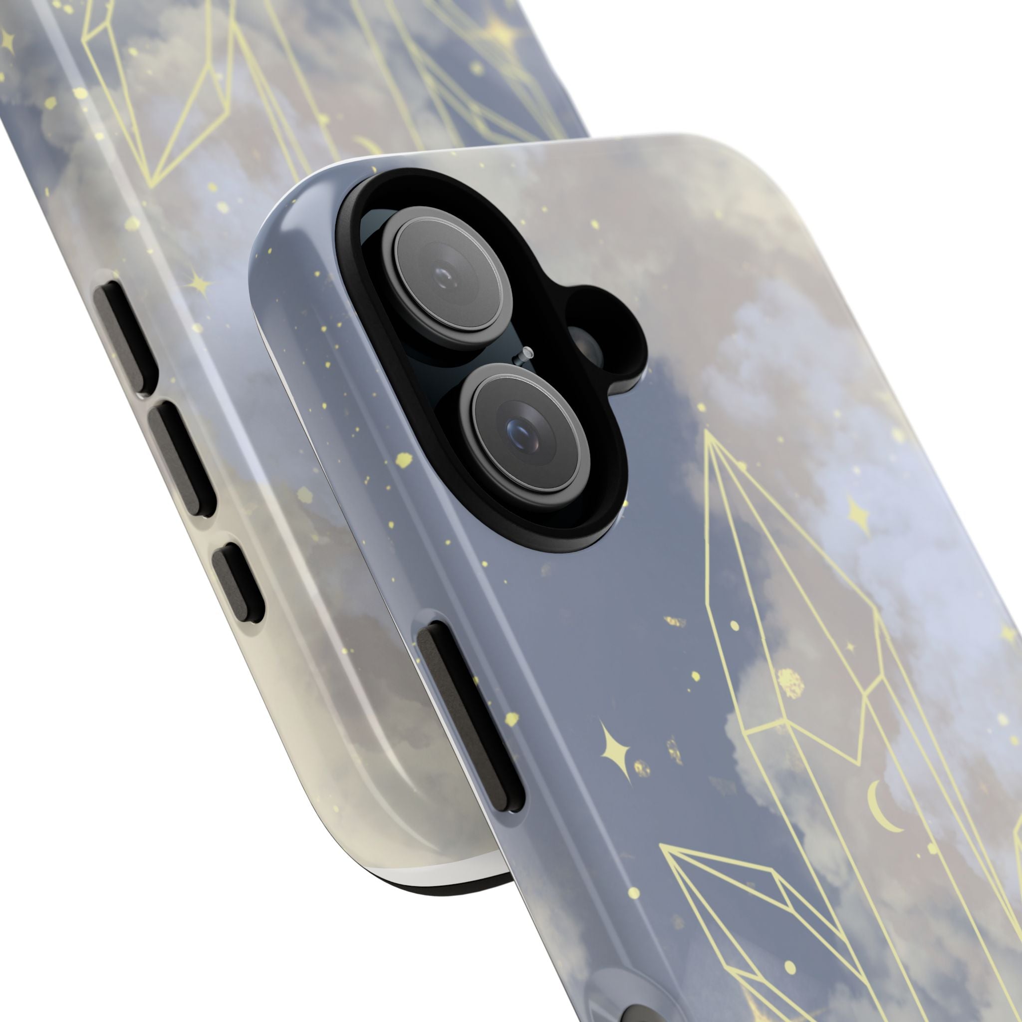 Crystal Moon Tough Phone Case — Mystical Cloudy Sky Protective Cover