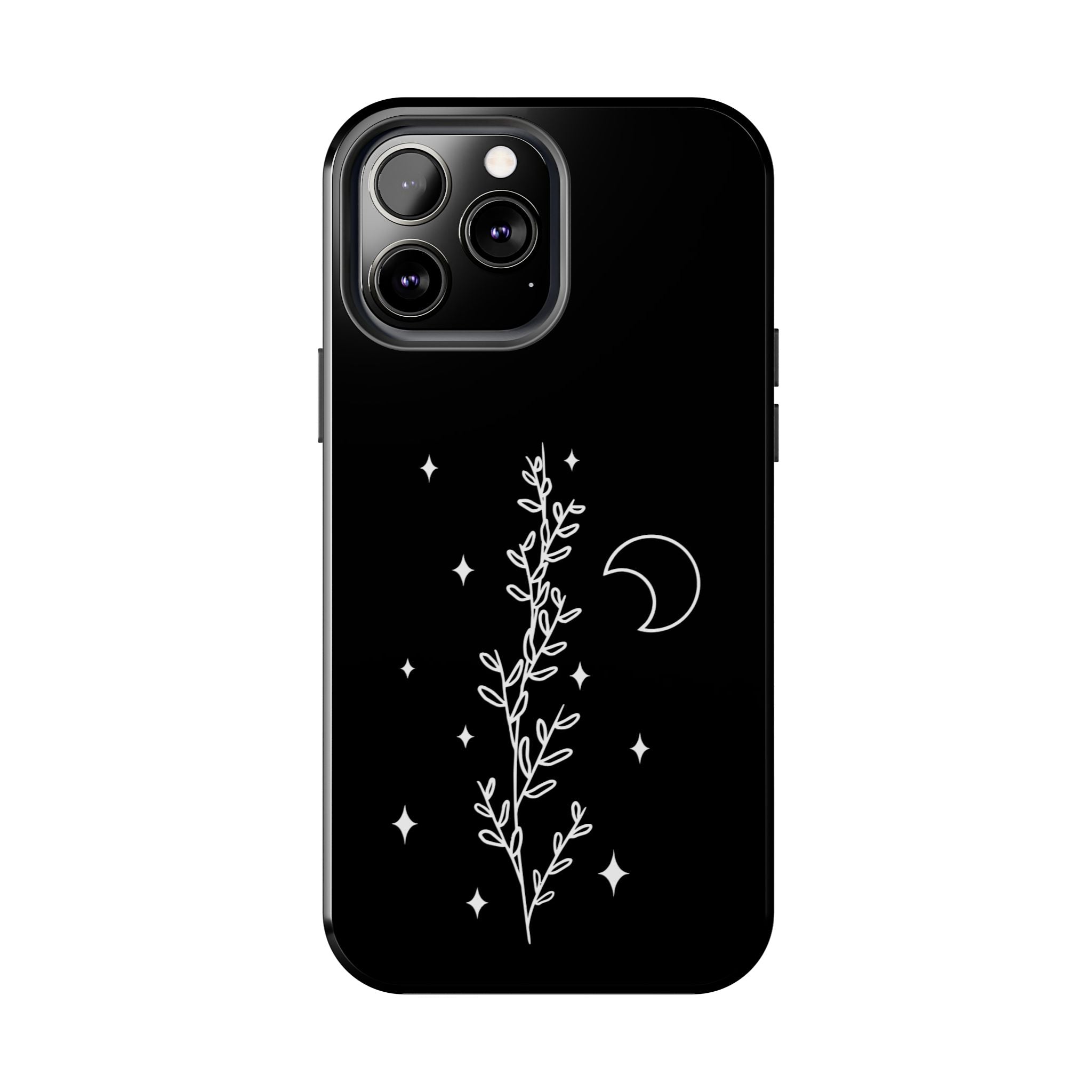 Floral Moon Tough Phone Case – Night Sky Botanical Phone Cover