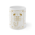 Scorpio Zodiac Ceramic Mug – Gold Astrological Scorpio Coffee Cup, Birthday & Horoscope Gift