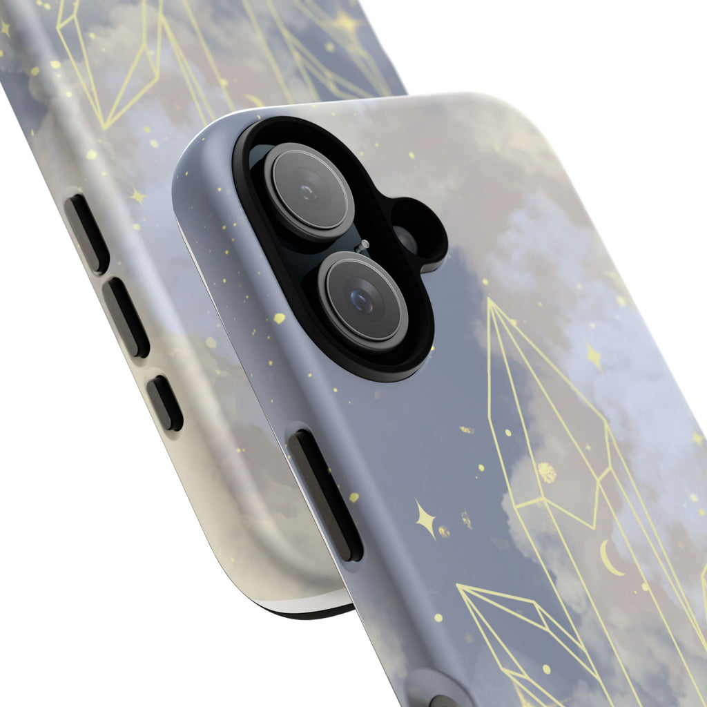Crystal Moon Tough Phone Case — Mystical Cloudy Sky Protective Cover