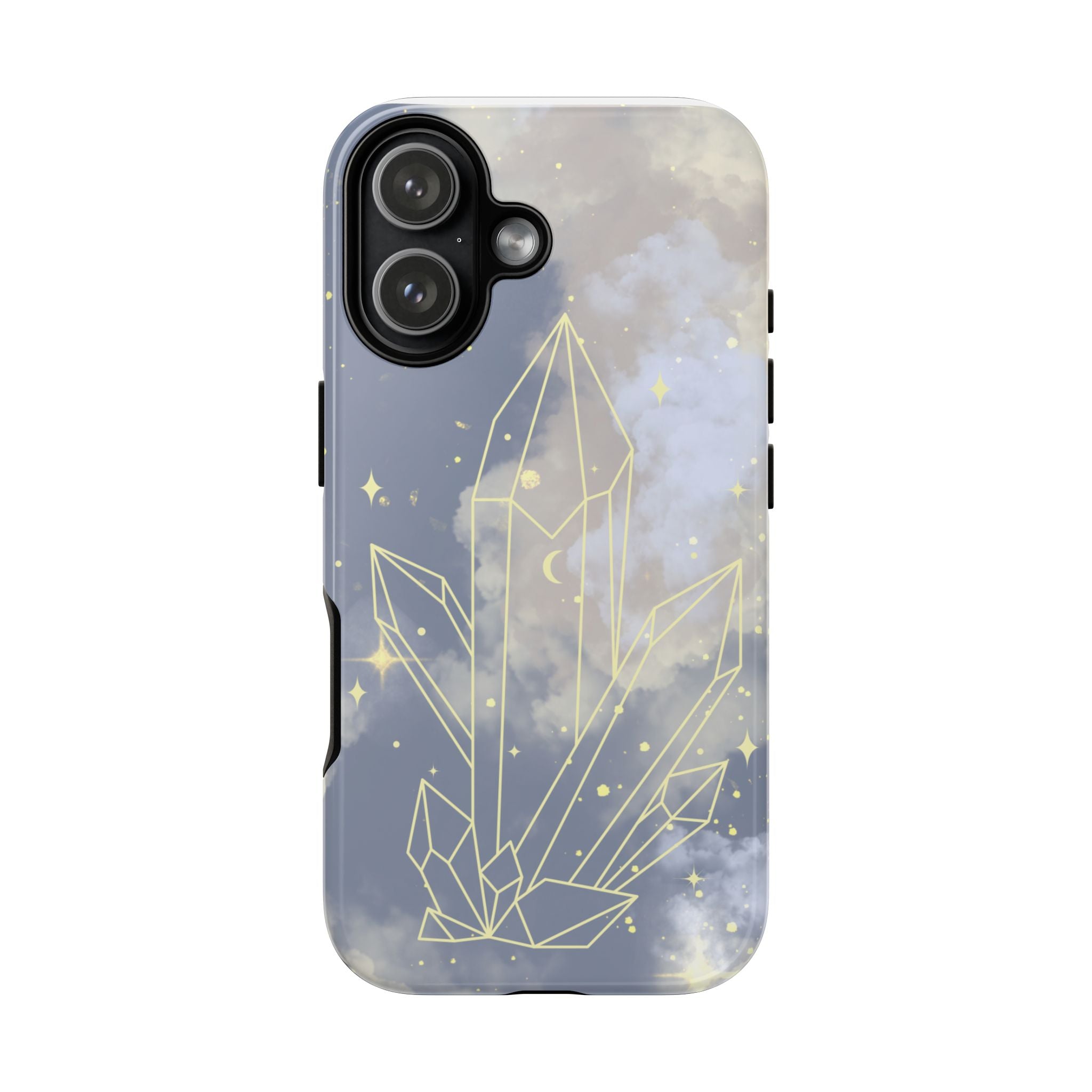 Crystal Moon Tough Phone Case — Mystical Cloudy Sky Protective Cover