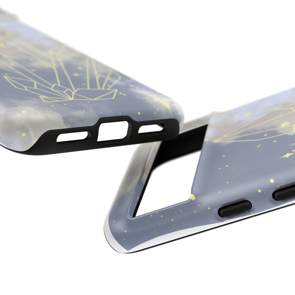 Crystal Moon Tough Phone Case — Mystical Cloudy Sky Protective Cover