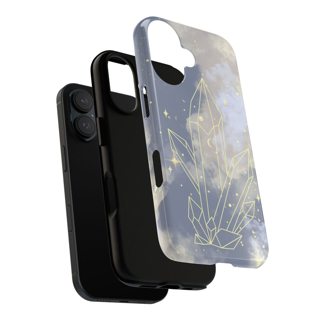 Crystal Moon Tough Phone Case — Mystical Cloudy Sky Protective Cover