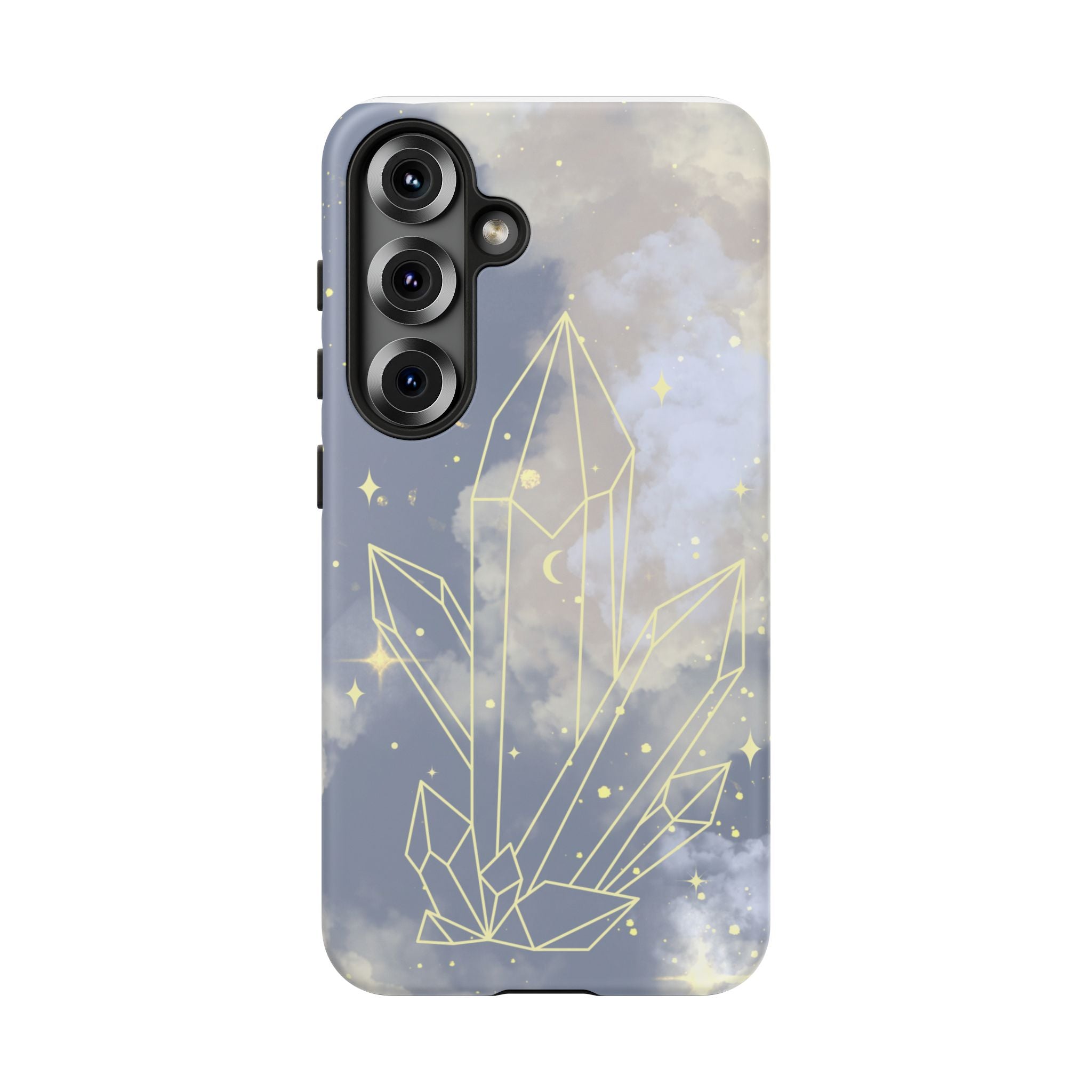Crystal Moon Tough Phone Case — Mystical Cloudy Sky Protective Cover