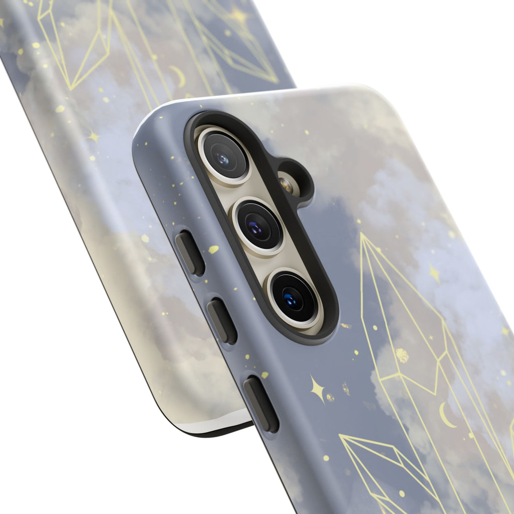 Crystal Moon Tough Phone Case — Mystical Cloudy Sky Protective Cover