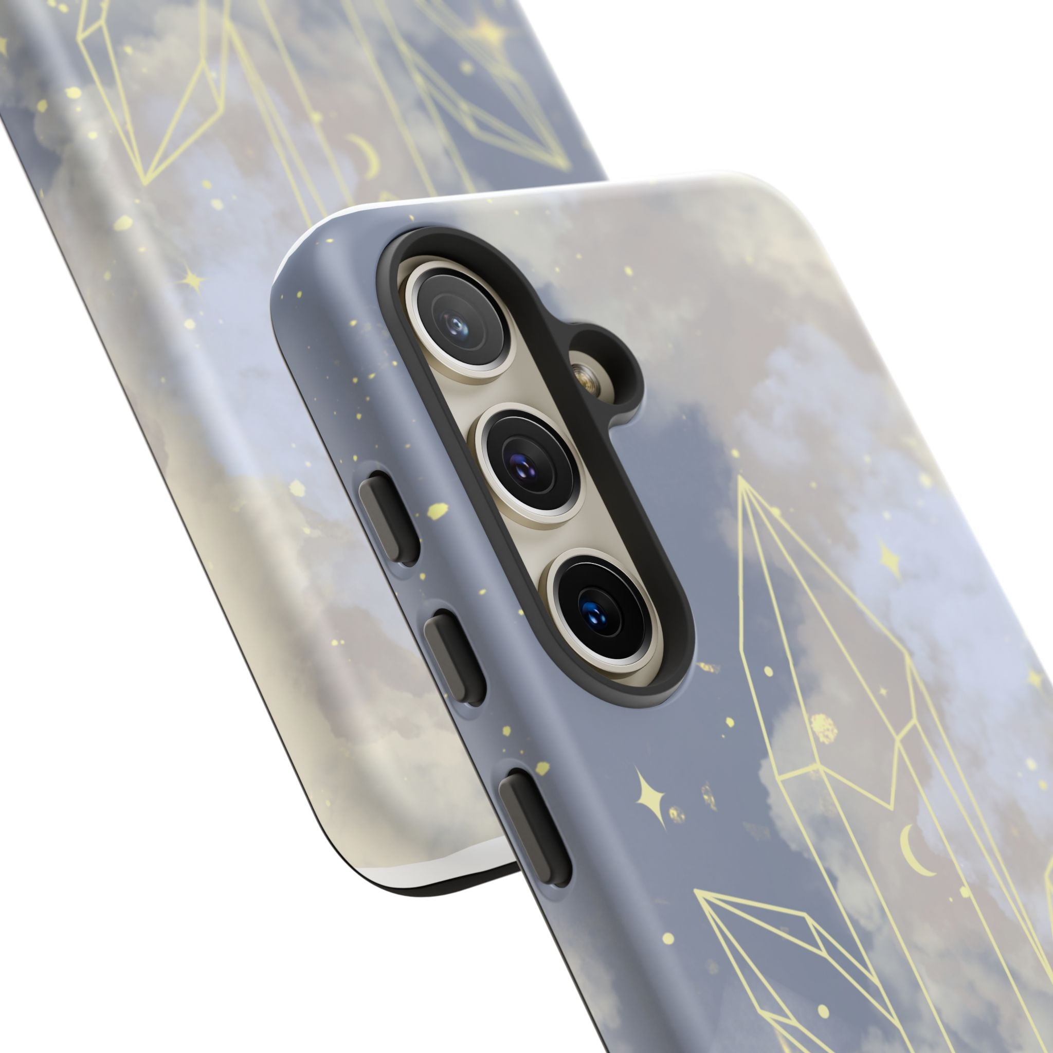 Crystal Moon Tough Phone Case — Mystical Cloudy Sky Protective Cover