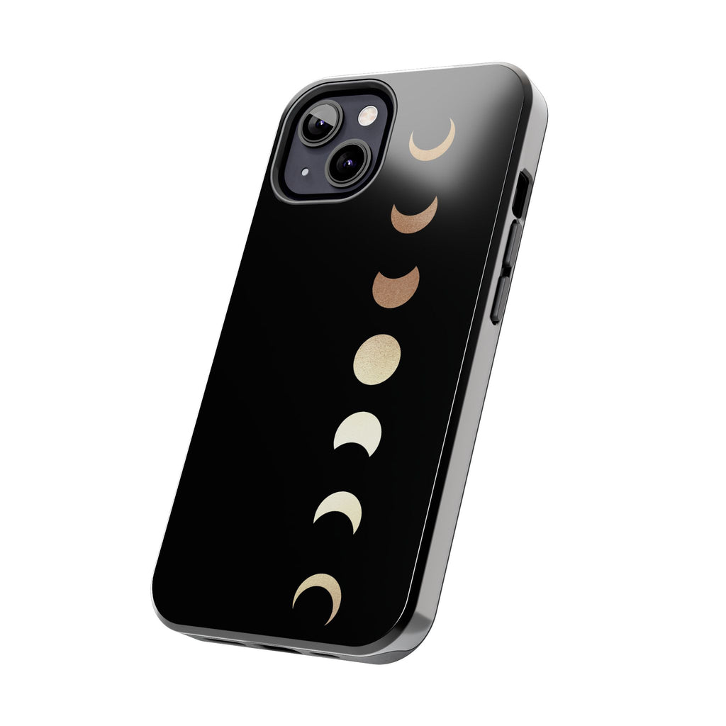 Moon Phase Tough Phone Case — Minimalist Celestial iPhone Protector